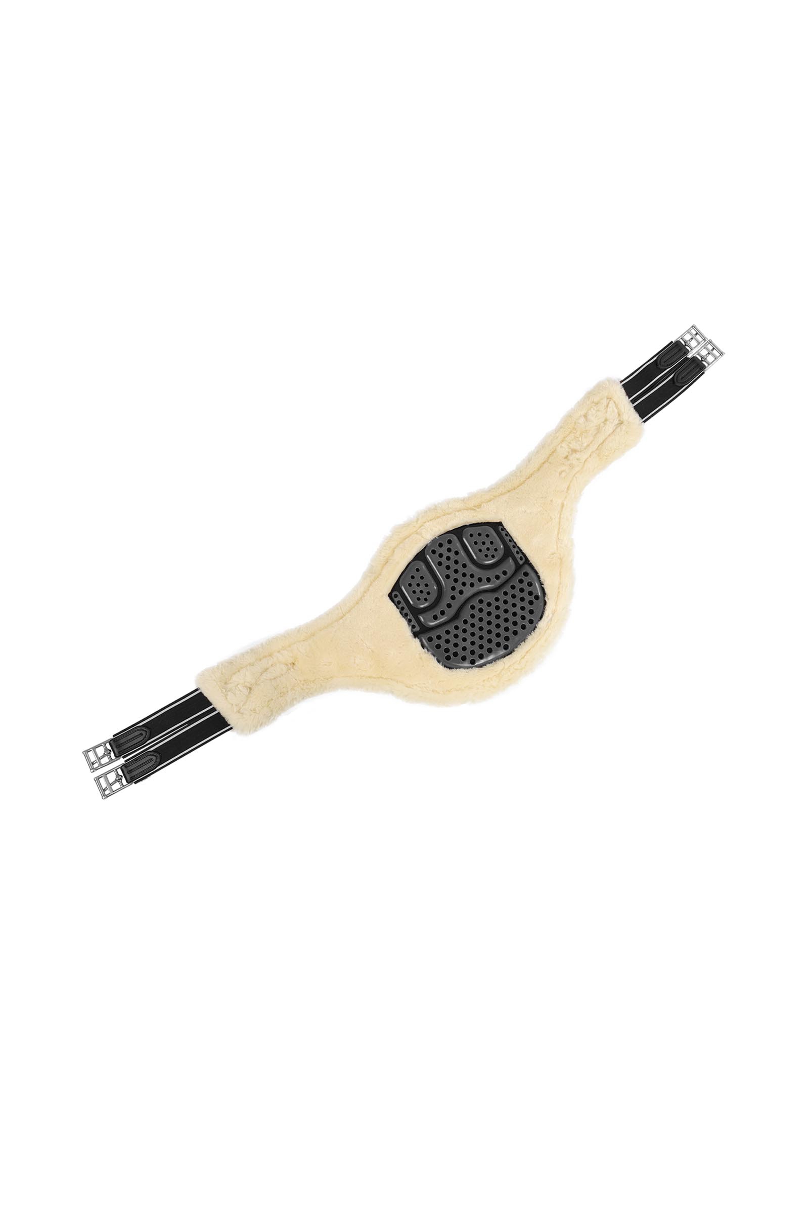 Acavallo popręg z osłoną na napierśnik Classic Gel z syntetycznym futrem  