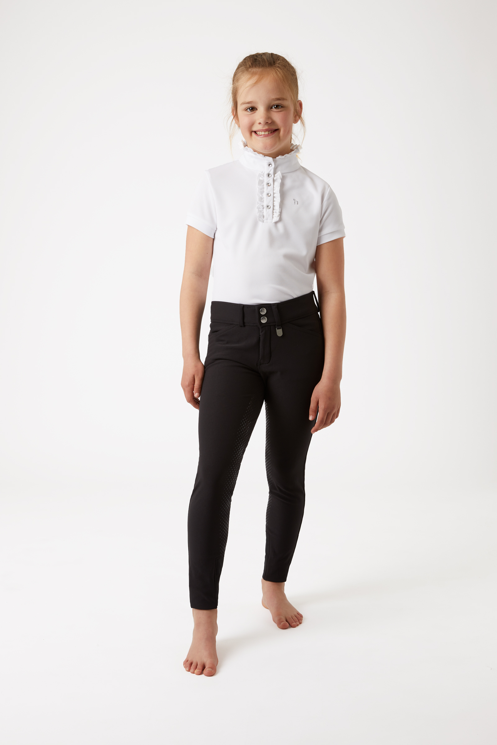 Horze Grand Prix dziecięce bryczesy z silikonowym pełnym lejem