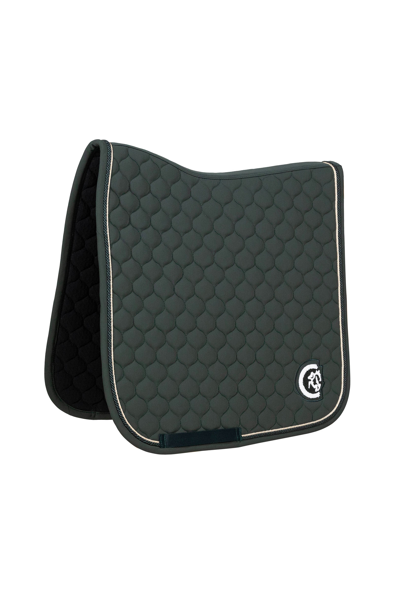 pine green Kentucky Horsewear czaprak ujeżdżeniowy onion quilt 3D logo