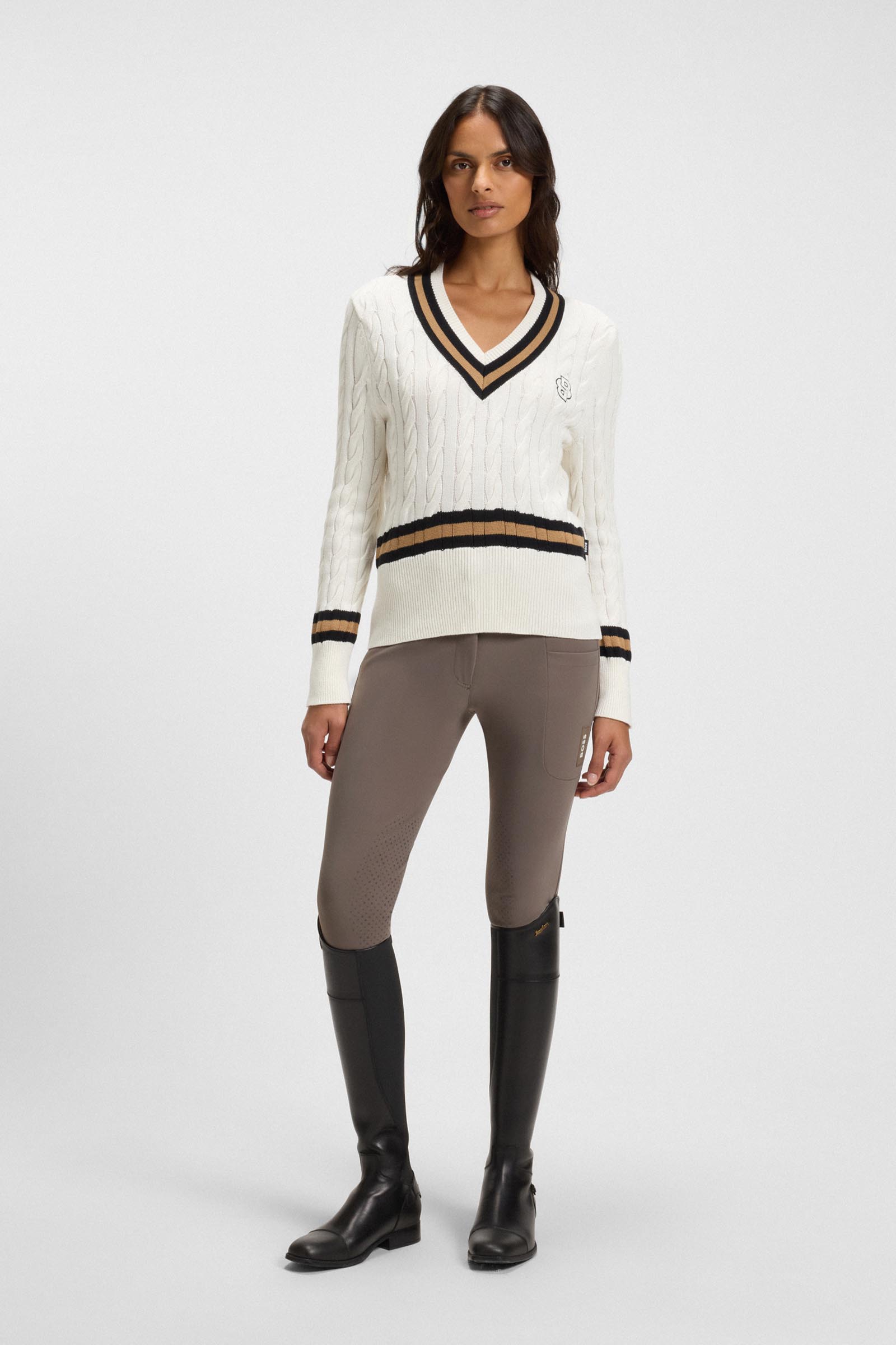 Boss Hannah damskie bryczesy High Waist knee grip Technical