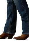 Ariat R.E.A.L. Mid Rise Stretch Icon Stackable Straight Leg Damskie elastyczne dżinsy o prostych nogawkach ze średnim stanem