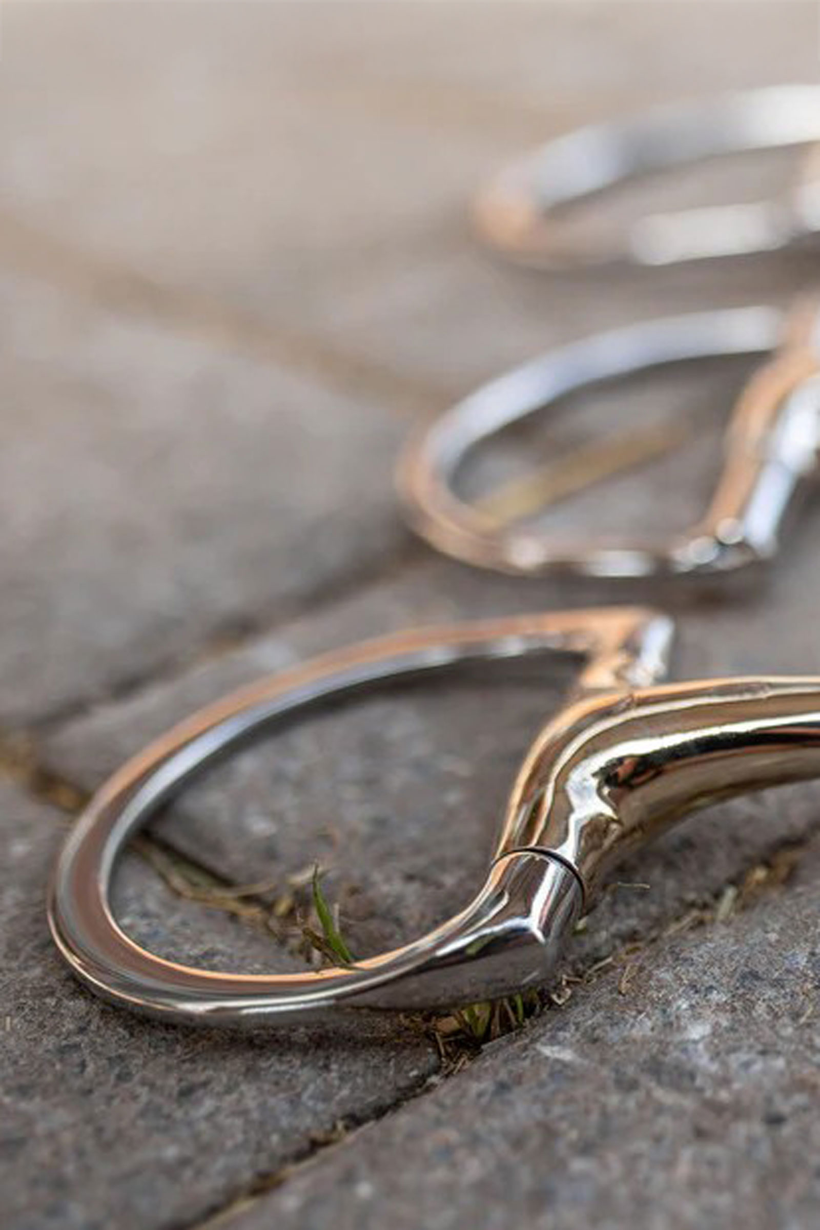 Sprenger Novocontact wędzidło oliwkowe z pierścieniami D, podwójnie łamane, Sensogan, 16 mm