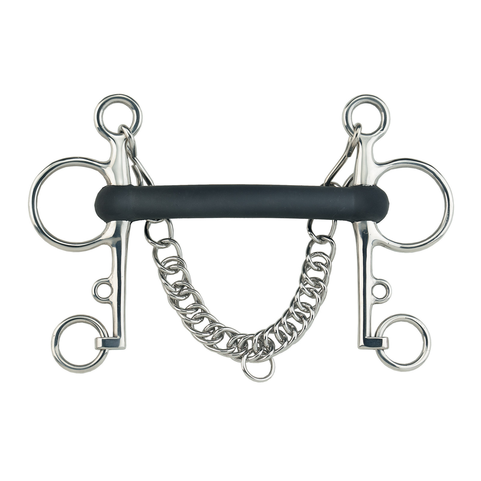 Sprenger Rubber Pelham elastyczna, stal nierdzewna