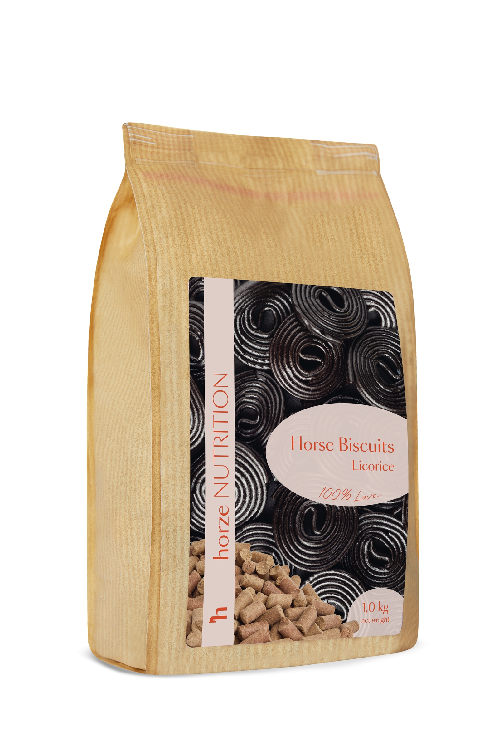 Horze Biscuits Licorice, Lukrecjowe przysmaki dla koni, 1 kg