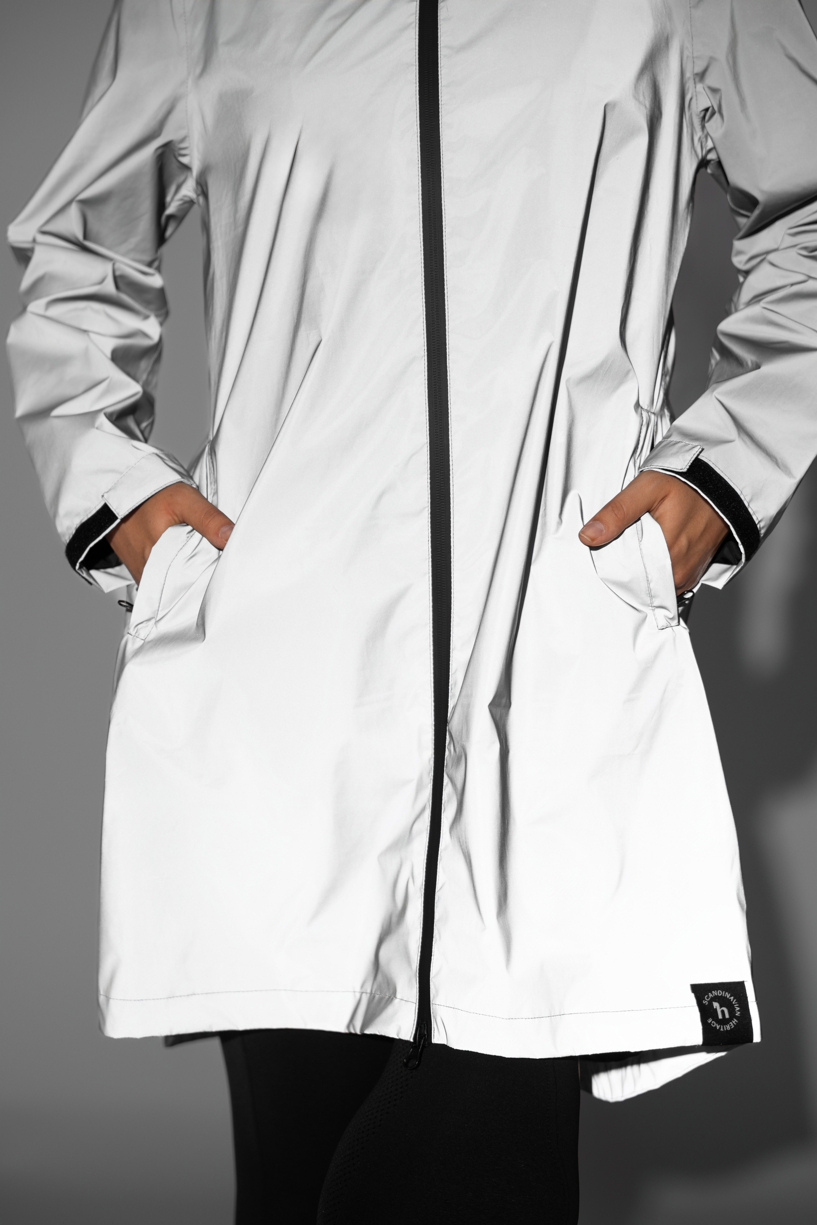 Horze Damska kurtka przeciwdeszczowa z odblaskiem