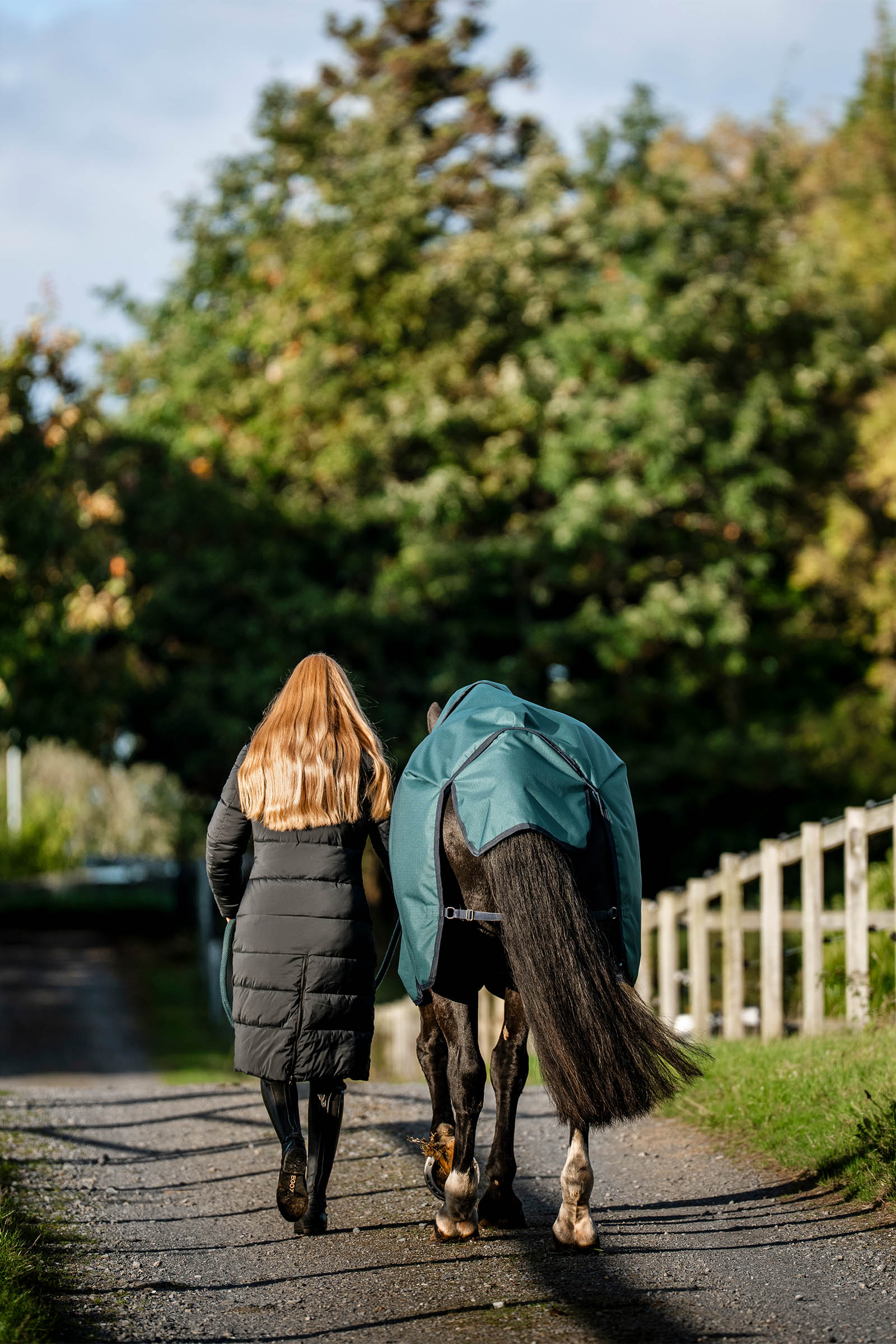 Horseware Verve damski długi pikowany płaszcz