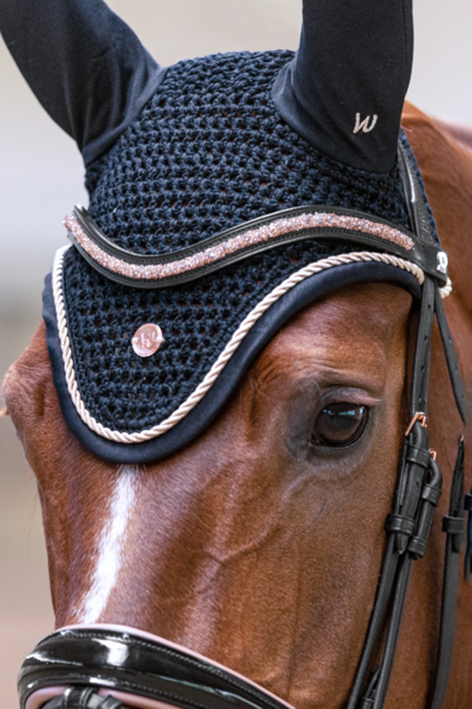 Nauszniki na muchy Waldhausen Modern w kolorze różowym