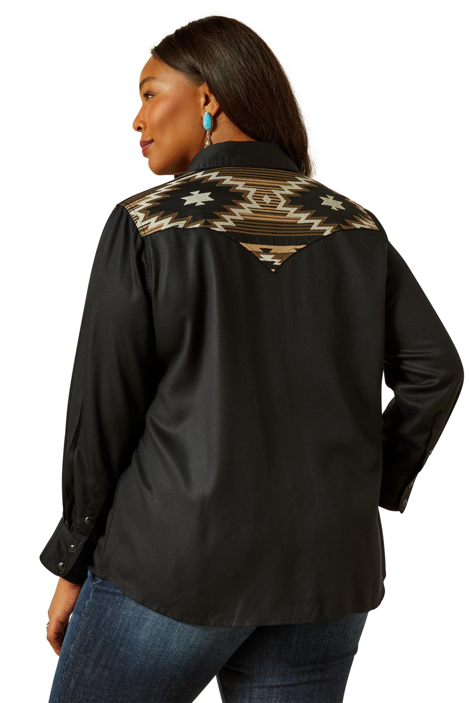 Ariat Dawn Damska koszula westernowa z długim rękawem na napy