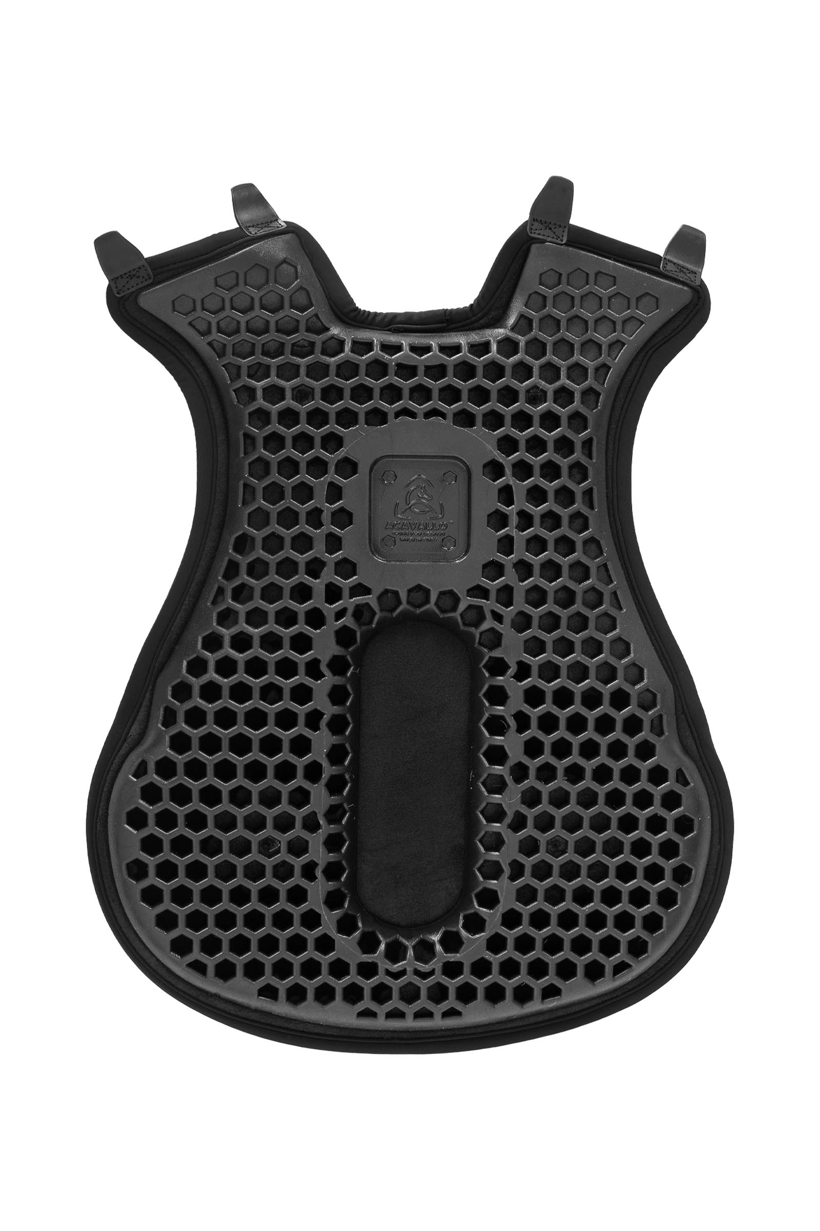 Black Acavallo Ortho-Coccyx nakładka na siodło westernowe Hexa Gel-Out Dri-Lex, 20 mm  