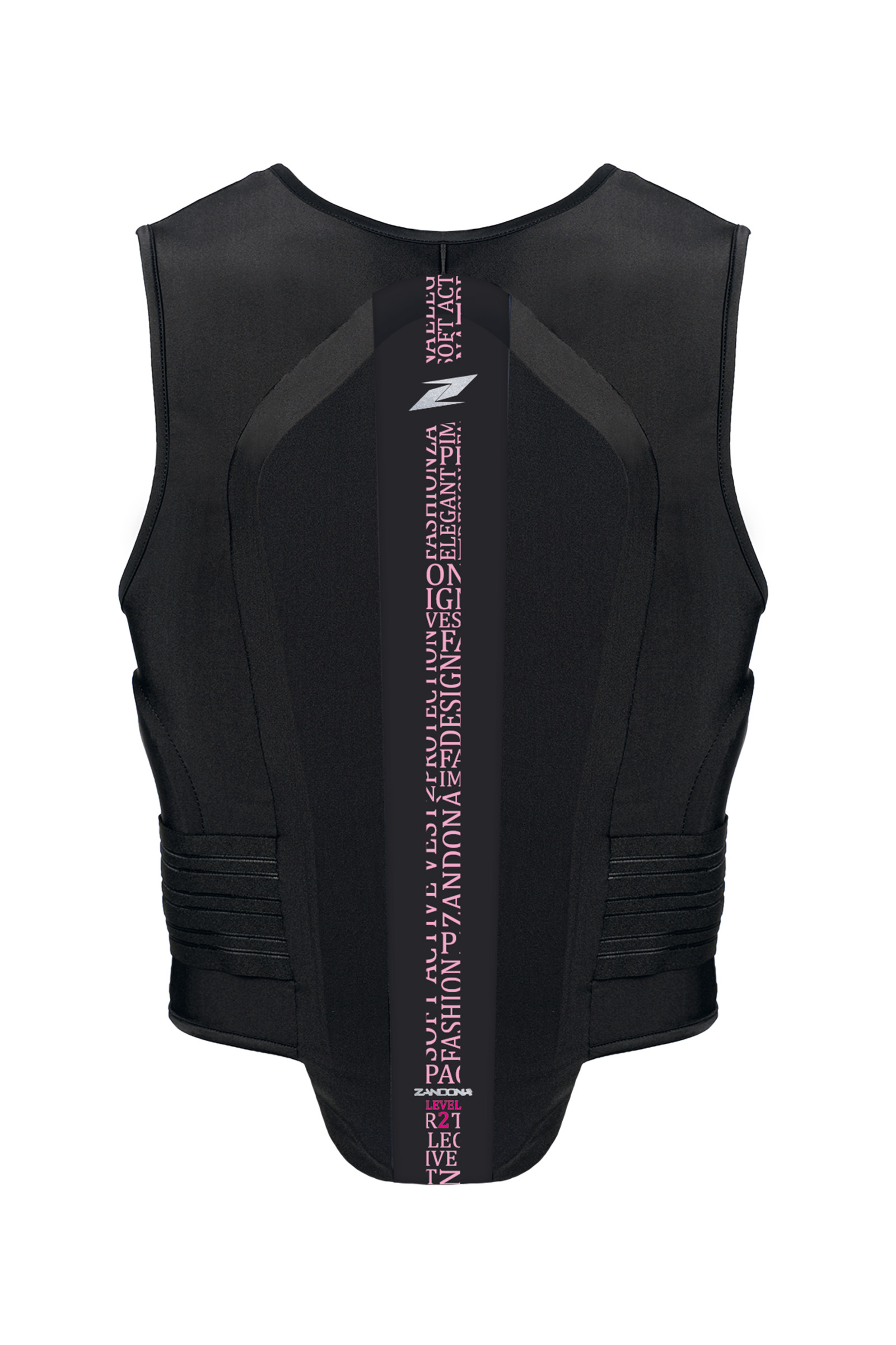 Black/Light Pink Stretch Zandona Soft Vest Pro x6 (158-167 cm) Ochraniacz kręgosłupa