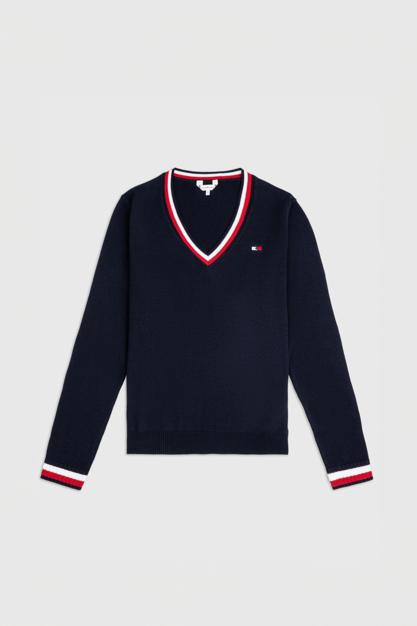 Tommy Hilfiger Equestrian Indiana damski sweter z dekoltem w serek