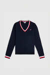 Tommy Hilfiger Equestrian Indiana damski sweter z dekoltem w serek
