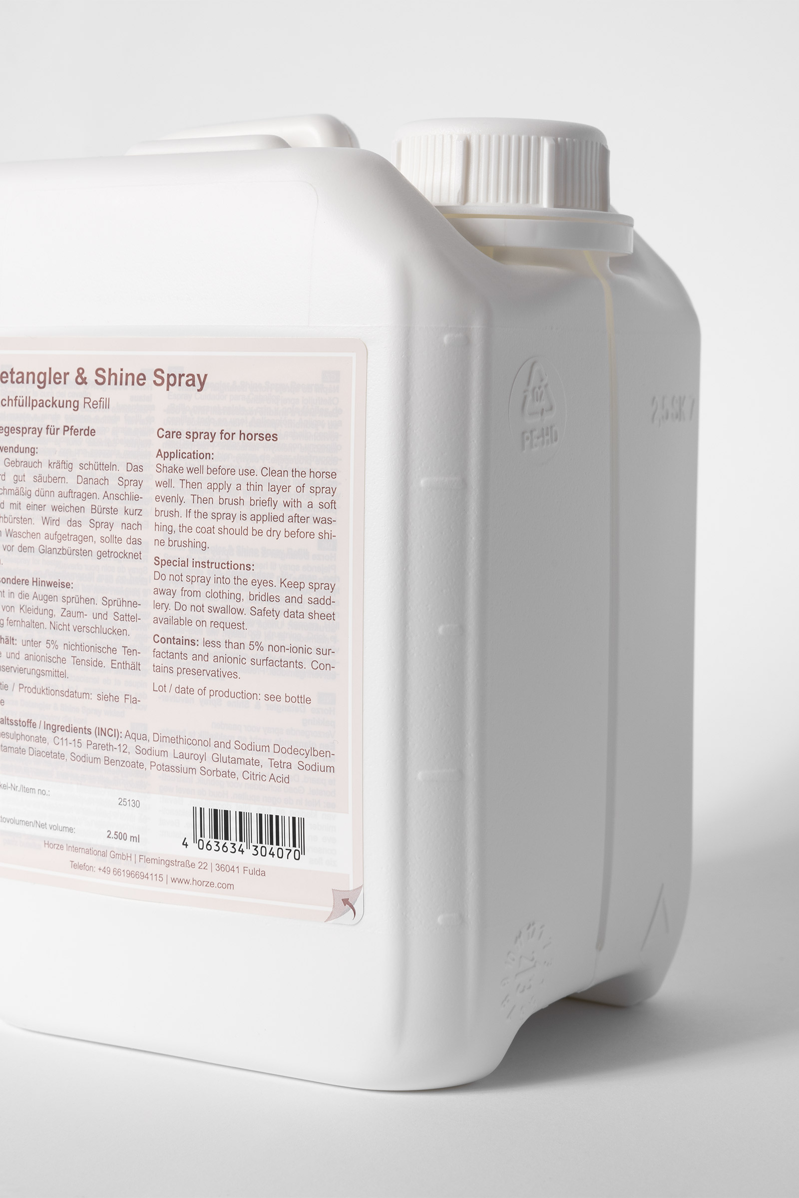 Horze Preparat nabłyszczający i ułatwiający rozczesywanie, wkład 2,5 l