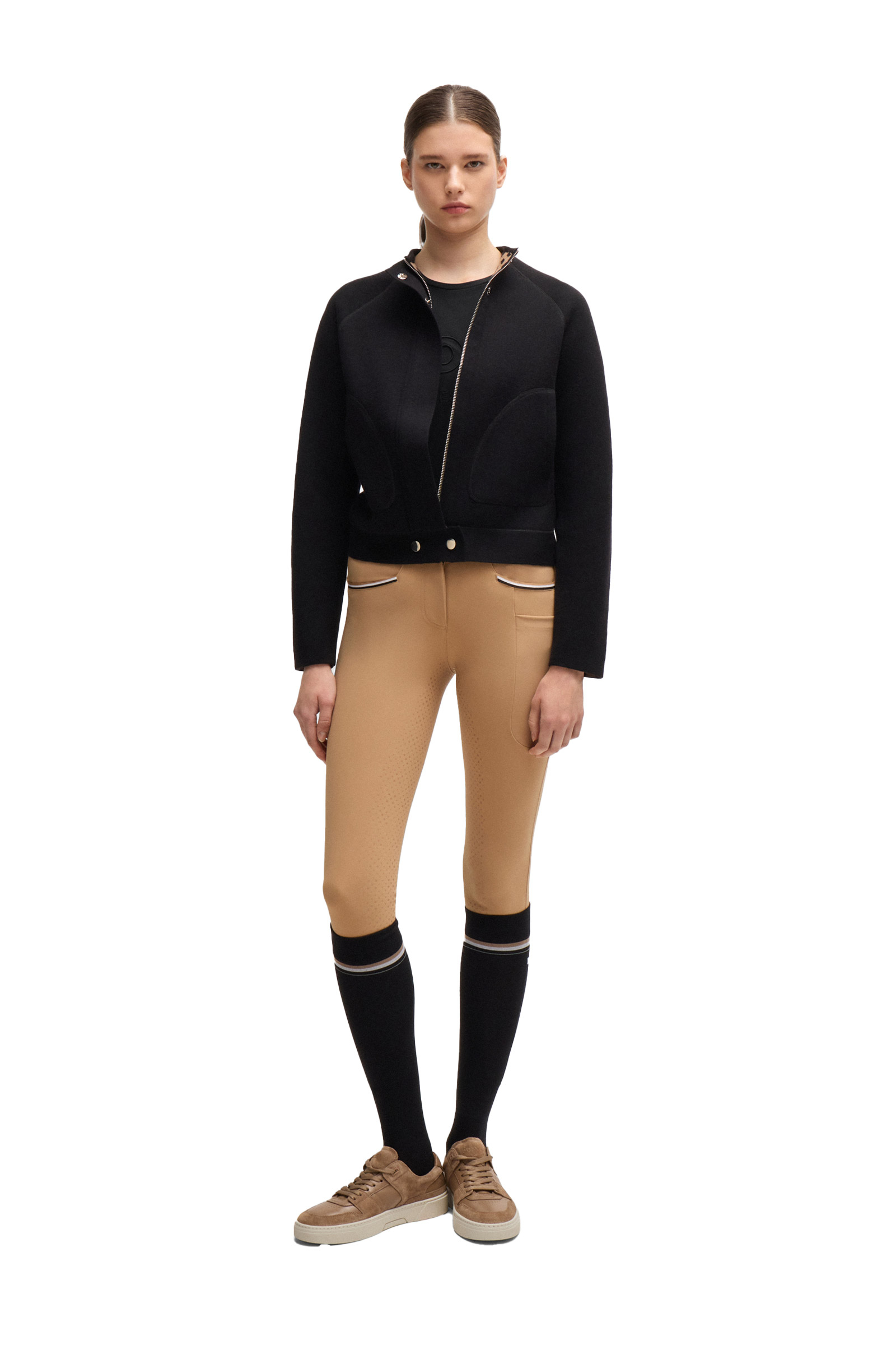 Boss Maya damski T-shirt z haftem