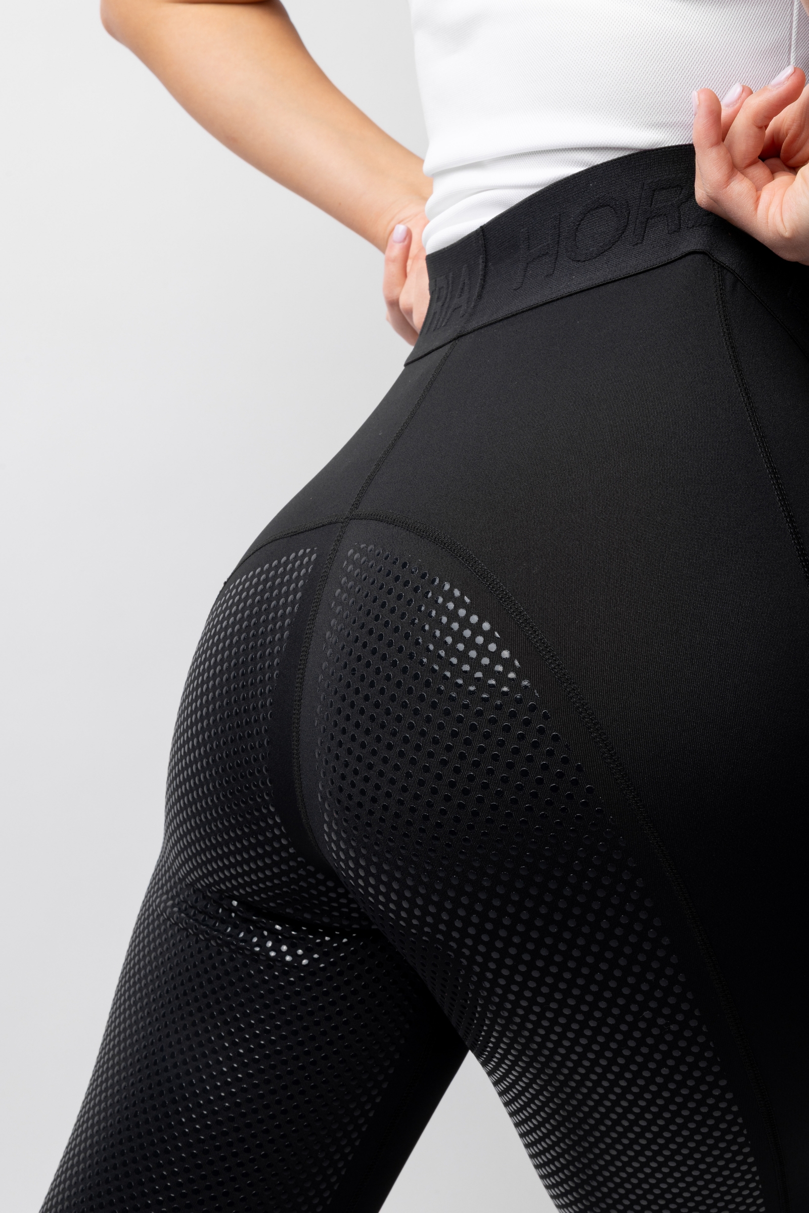 Legginsy damskie z pełnym lejem silikonowym Horze Madison