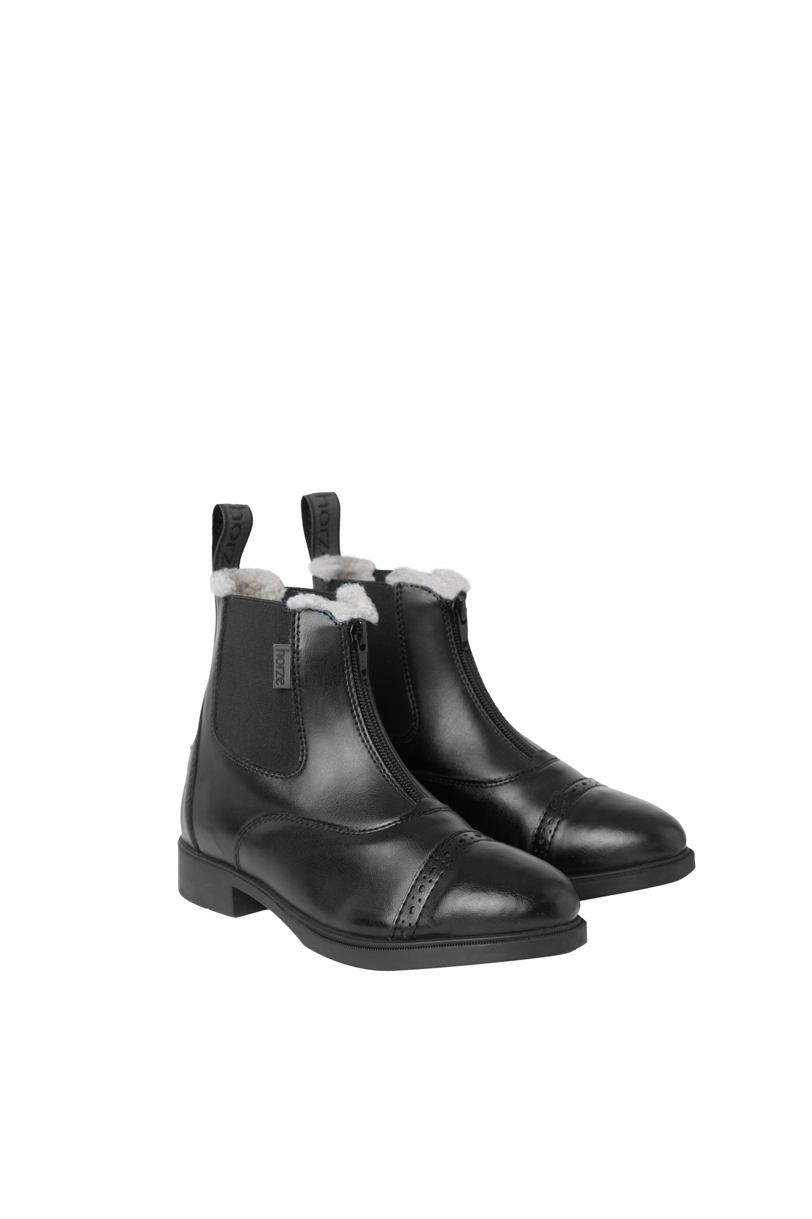 Horze Wexford Dziecięce sztyblety zimowe z futerkiem i zapięciem z przodu