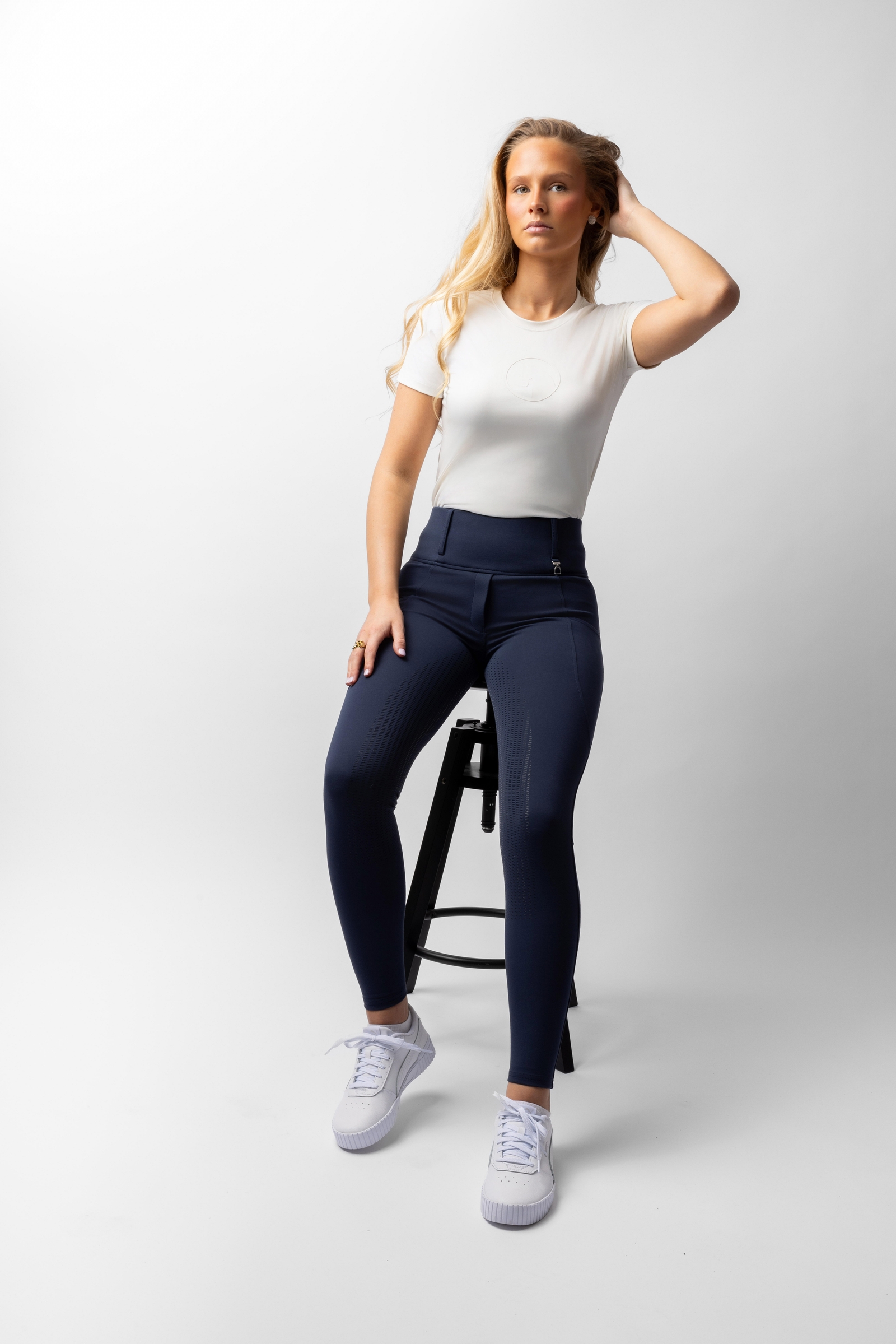 Horze Mira damskie legginsy z pełnym lejem  