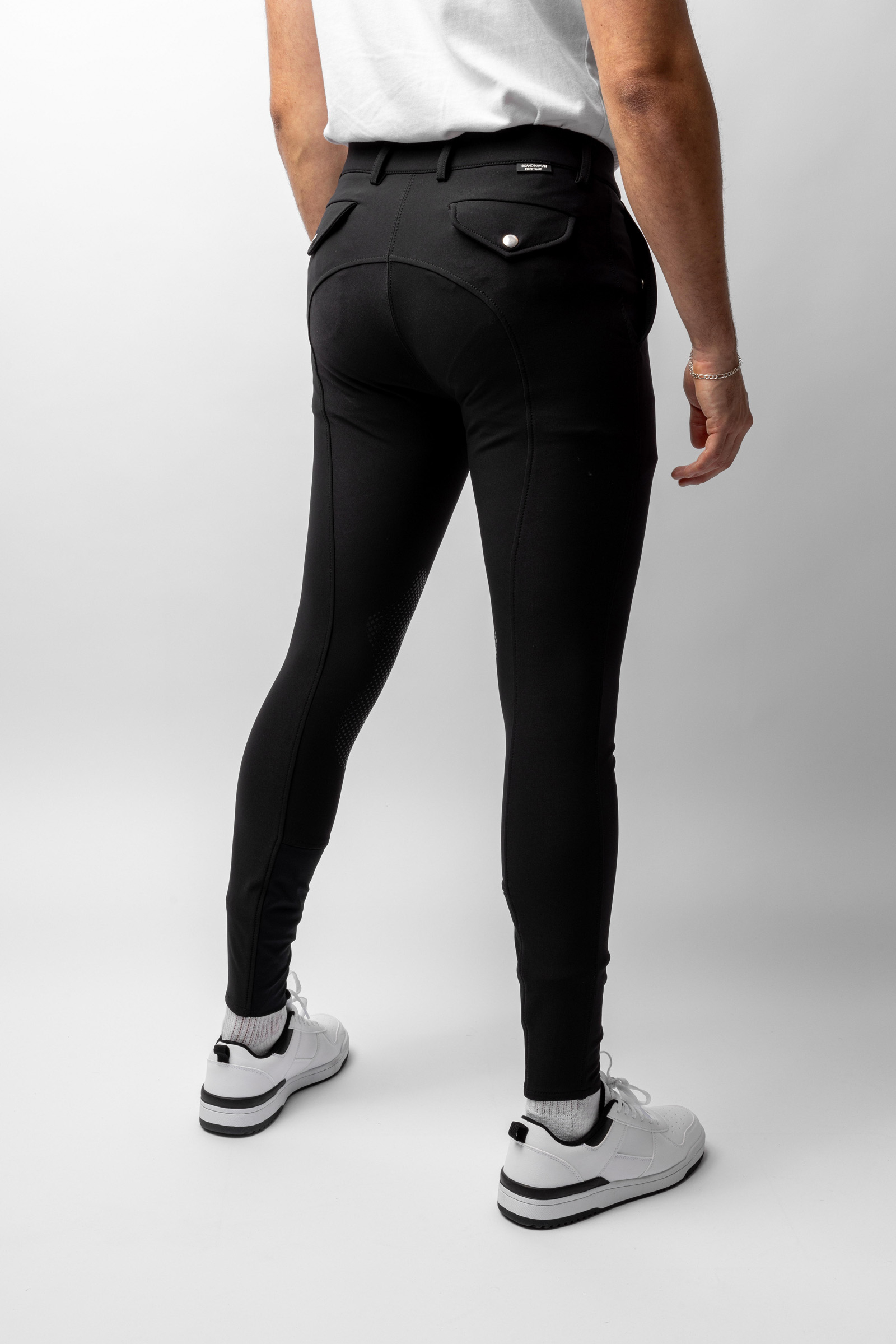 Horze Grand Prix męskie bryczesy z silikonowym lejem kolanowym