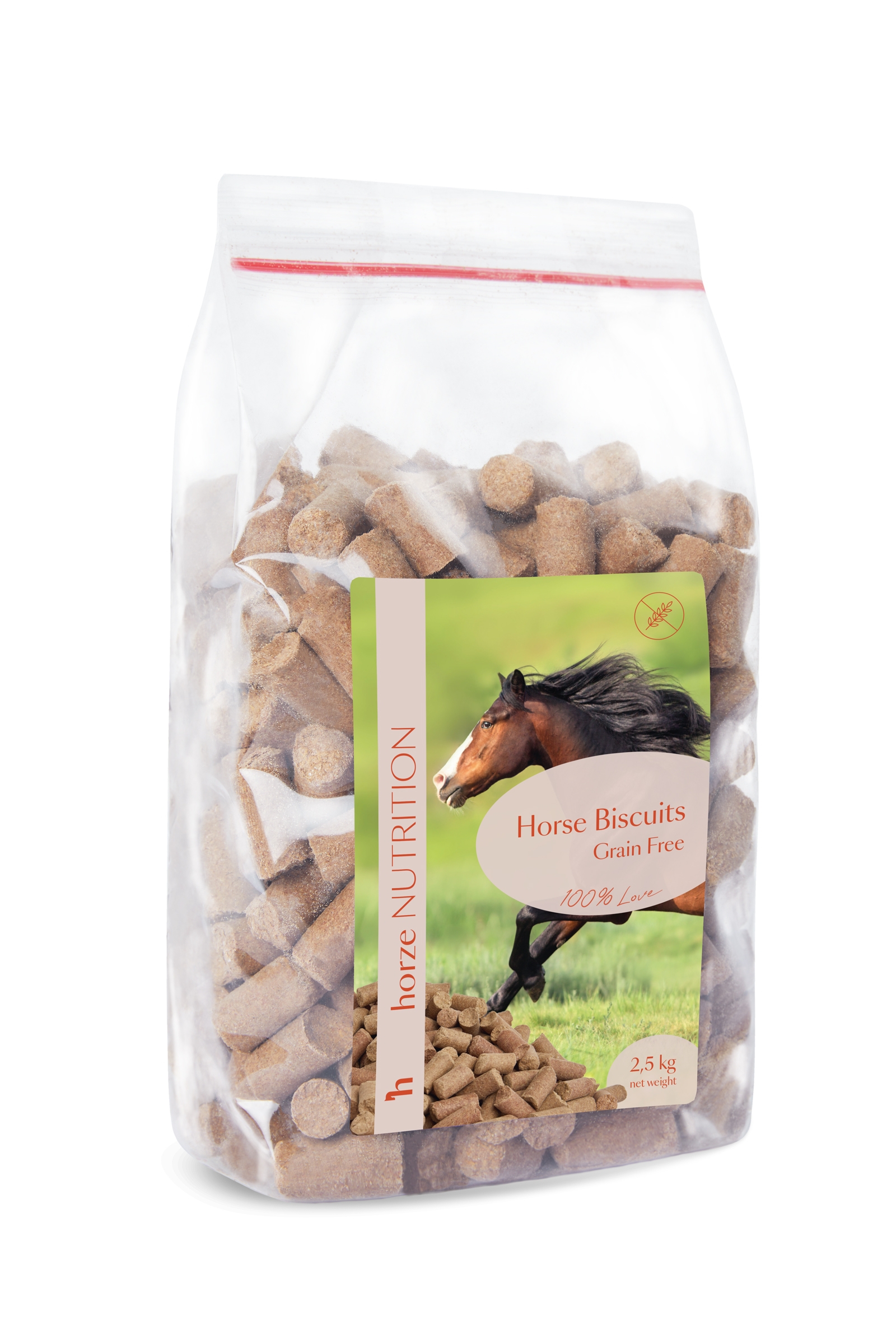 Horze Biscuits Grain Free, Bezzbożowe przysmaki dla koni, 2,5 kg