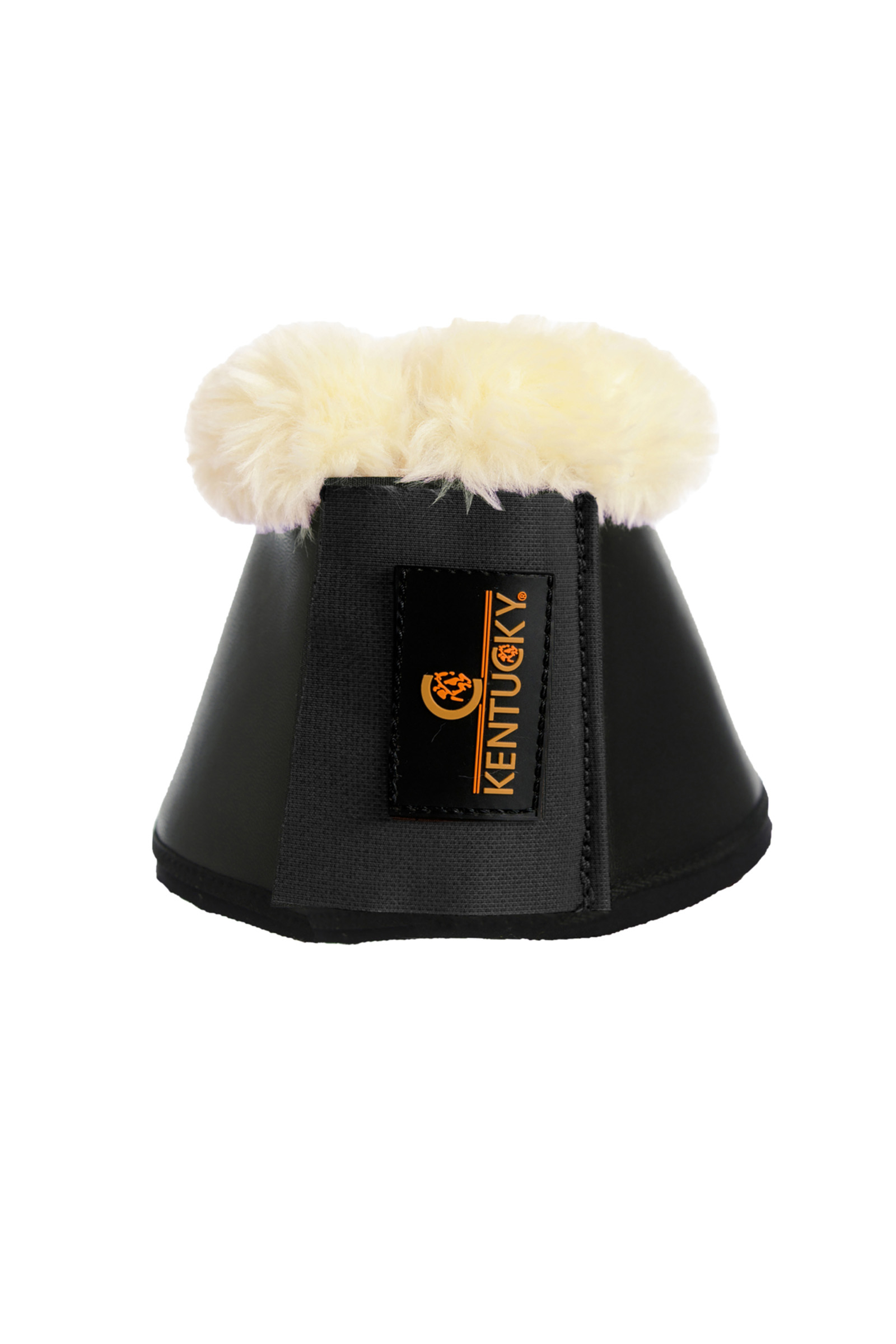 Black Kaloszki skórzane z futrem owczym Kentucky Horsewear Sheepskin