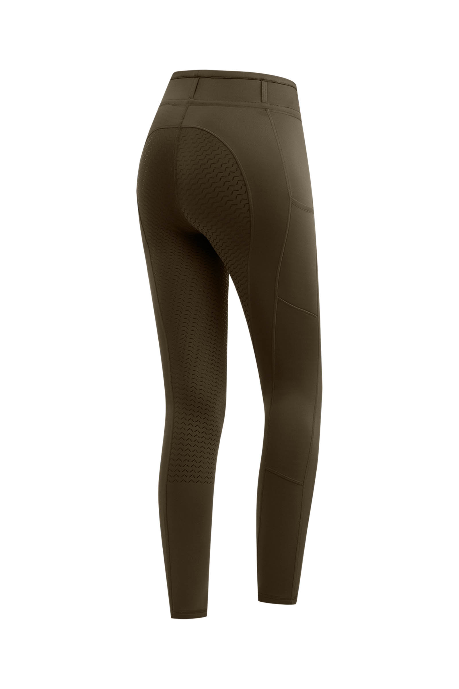 Green Brown ELT Ella Women's legginsy jeździeckie pełny lej