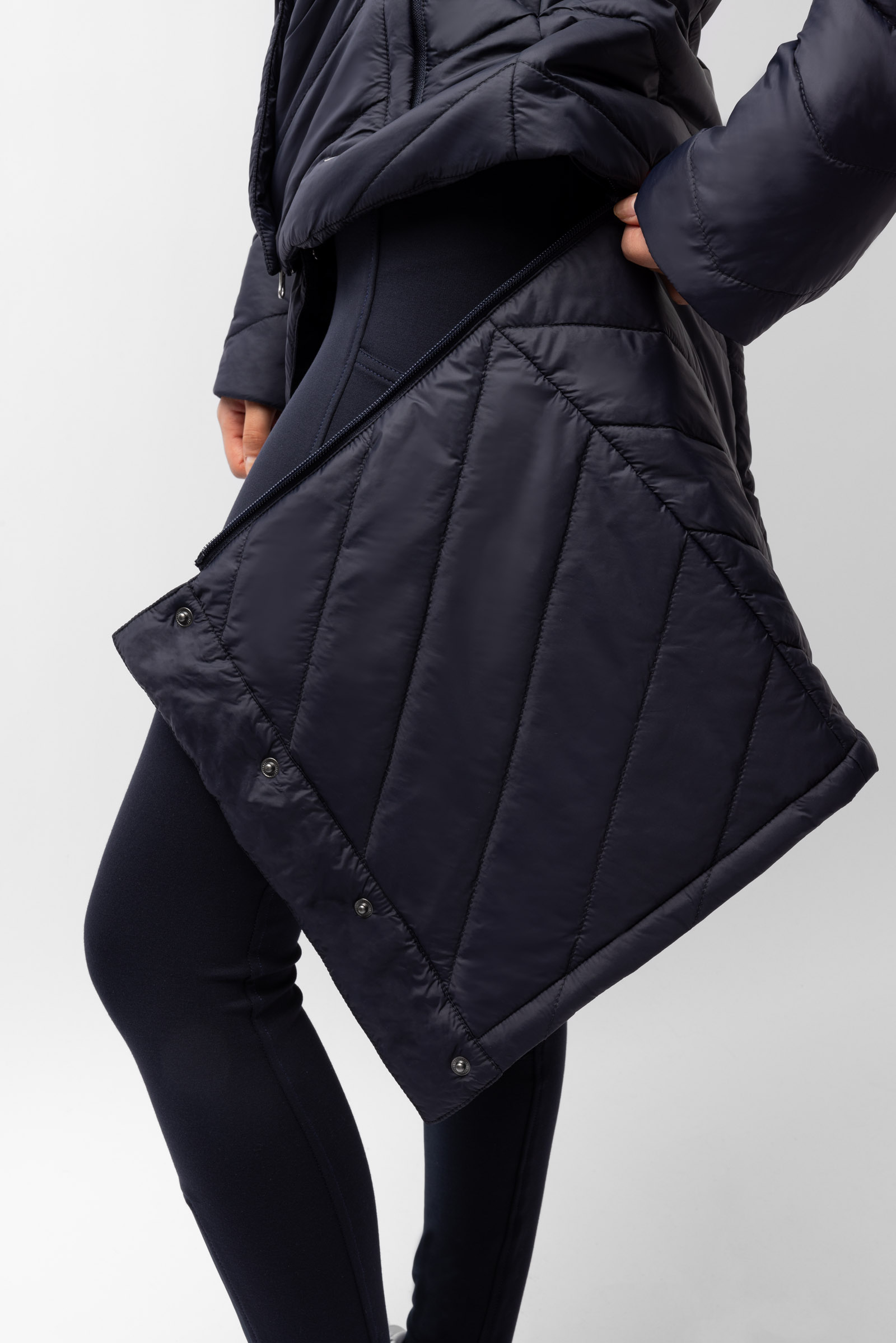 Horze Aurora Ocieplana parka jeździecka z odpinaną spódnicą