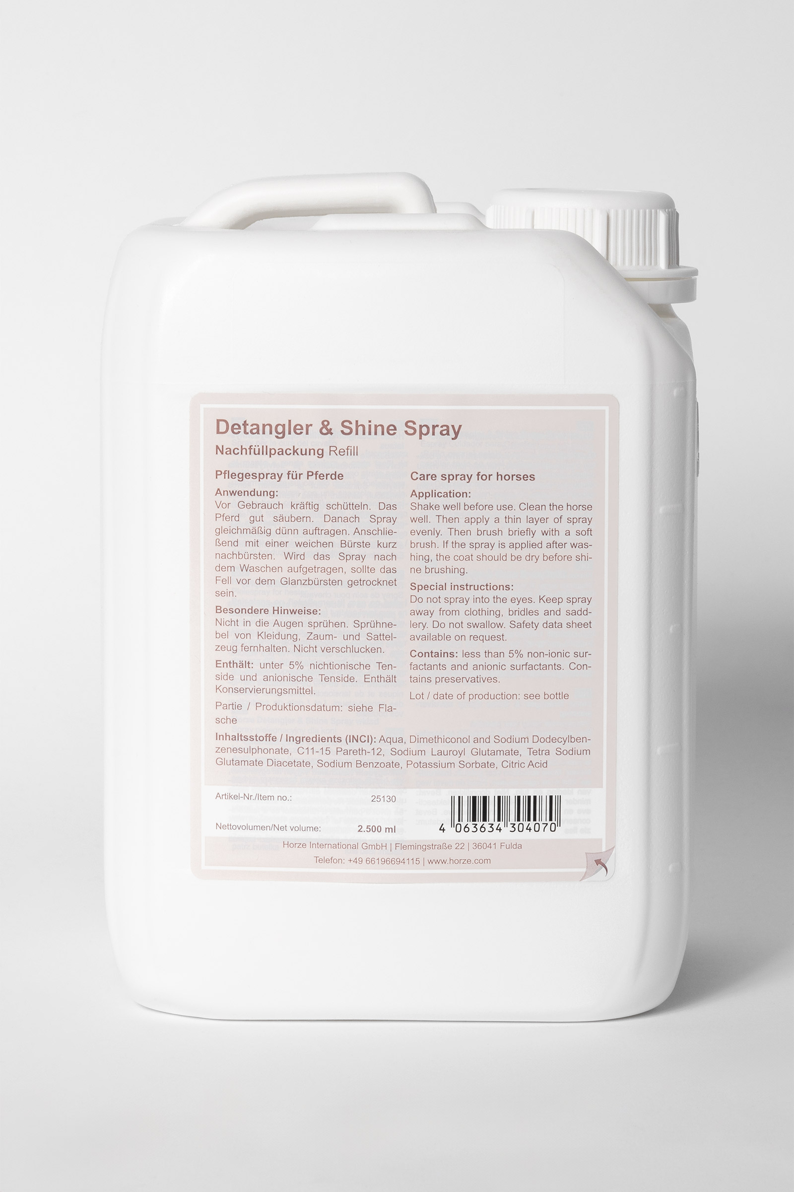 Horze Preparat nabłyszczający i ułatwiający rozczesywanie, wkład 2,5 l