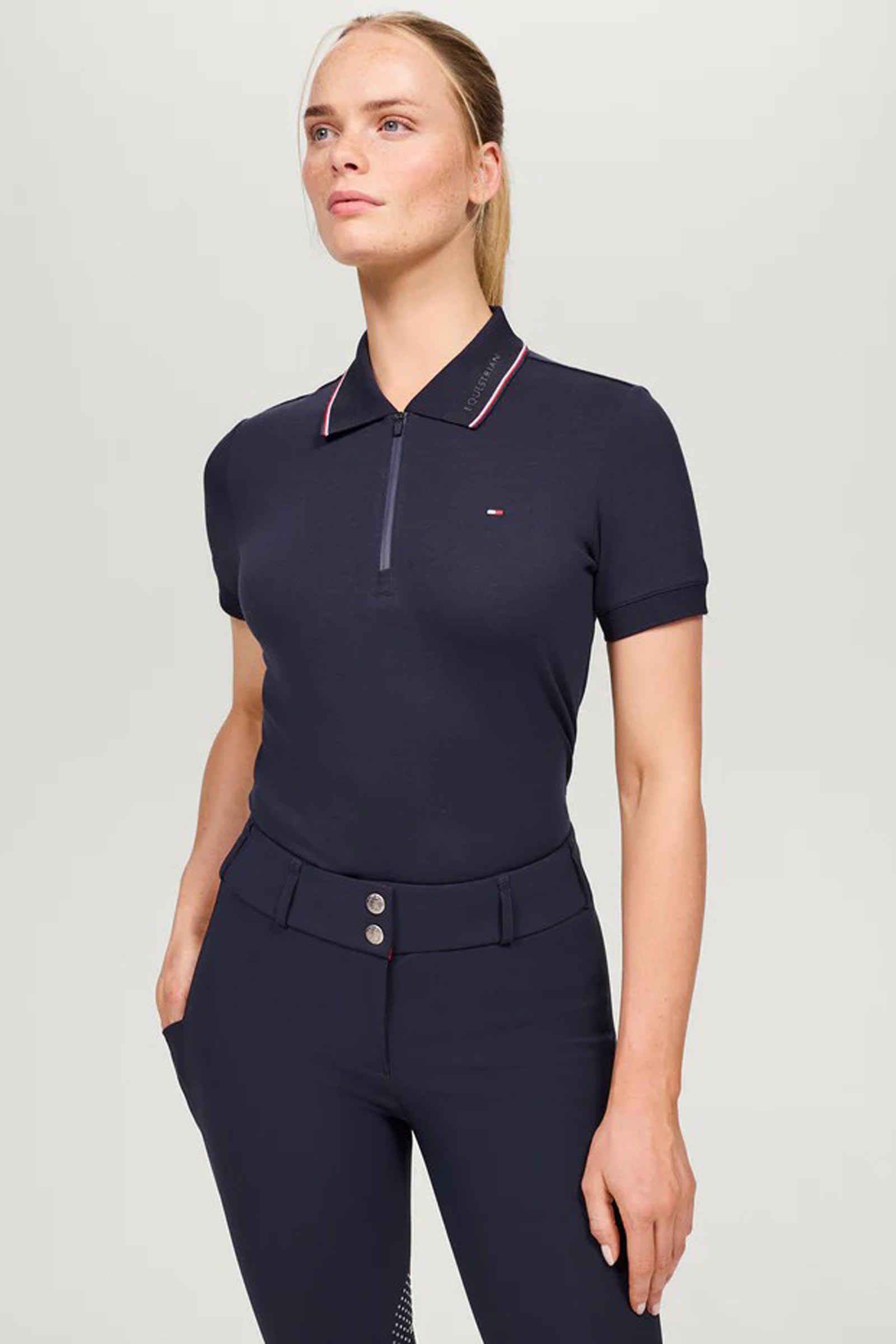 Tommy Hilfiger Equestrian Camden damska koszulka polo na zamek
