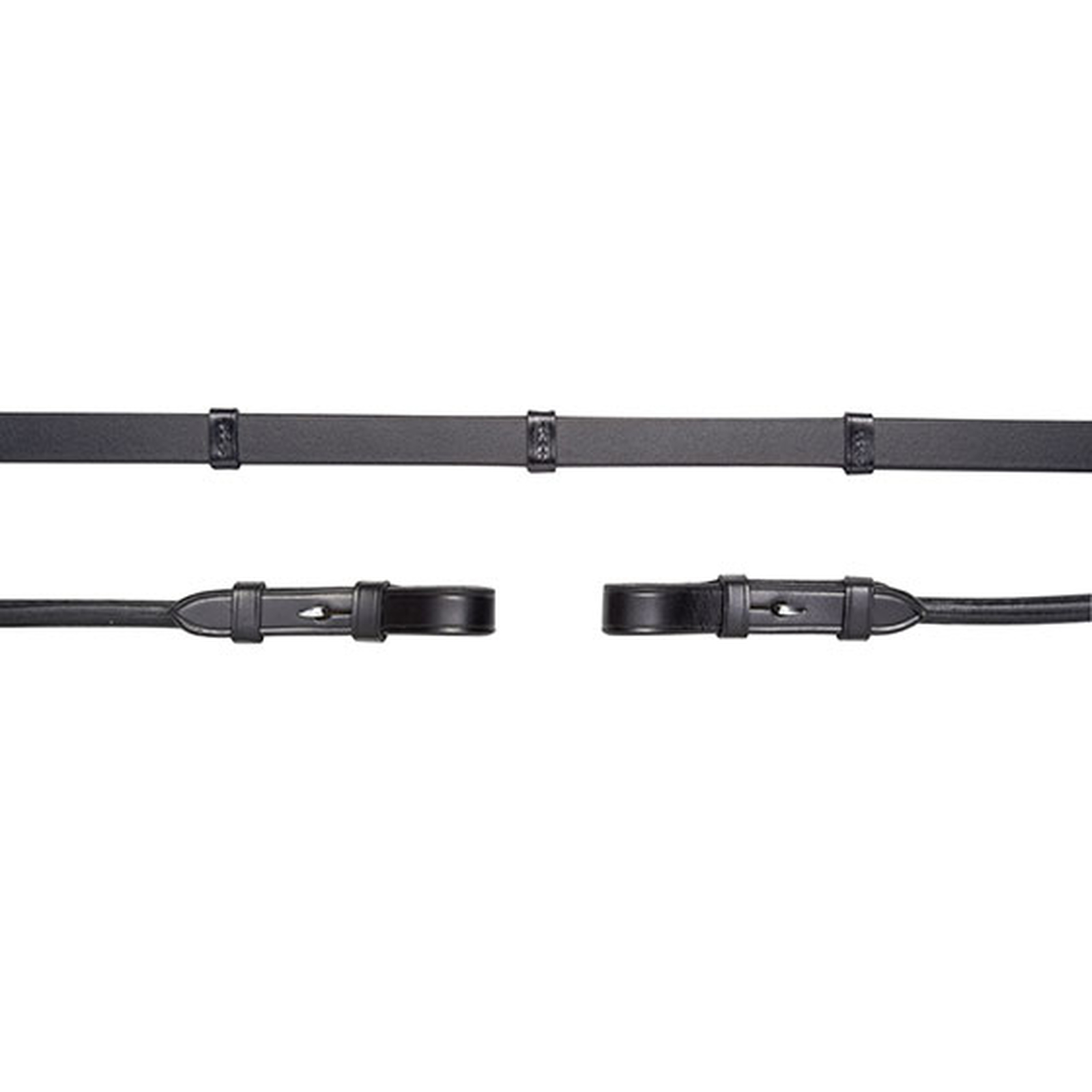 Wodze skórzane Schockemöhle Sports, zapinane na haczyki, ze stoperami, wodze rurkowe