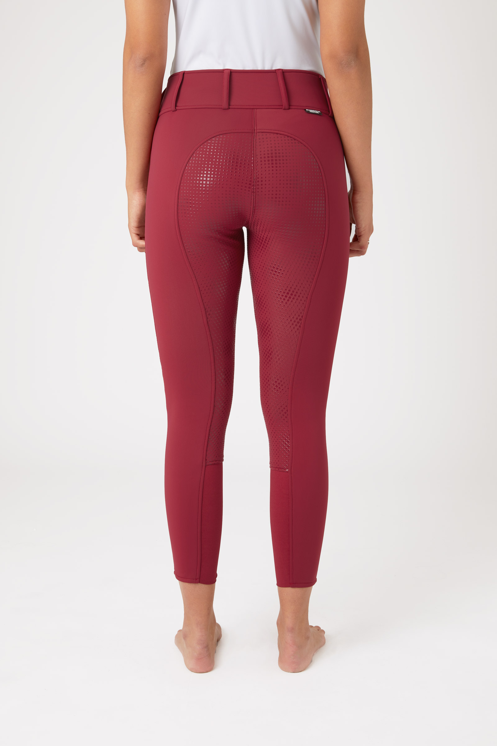 Bryczesy damskie z pełnym lejem silikonowym Horze Grand Prix Thermo Softshell FS