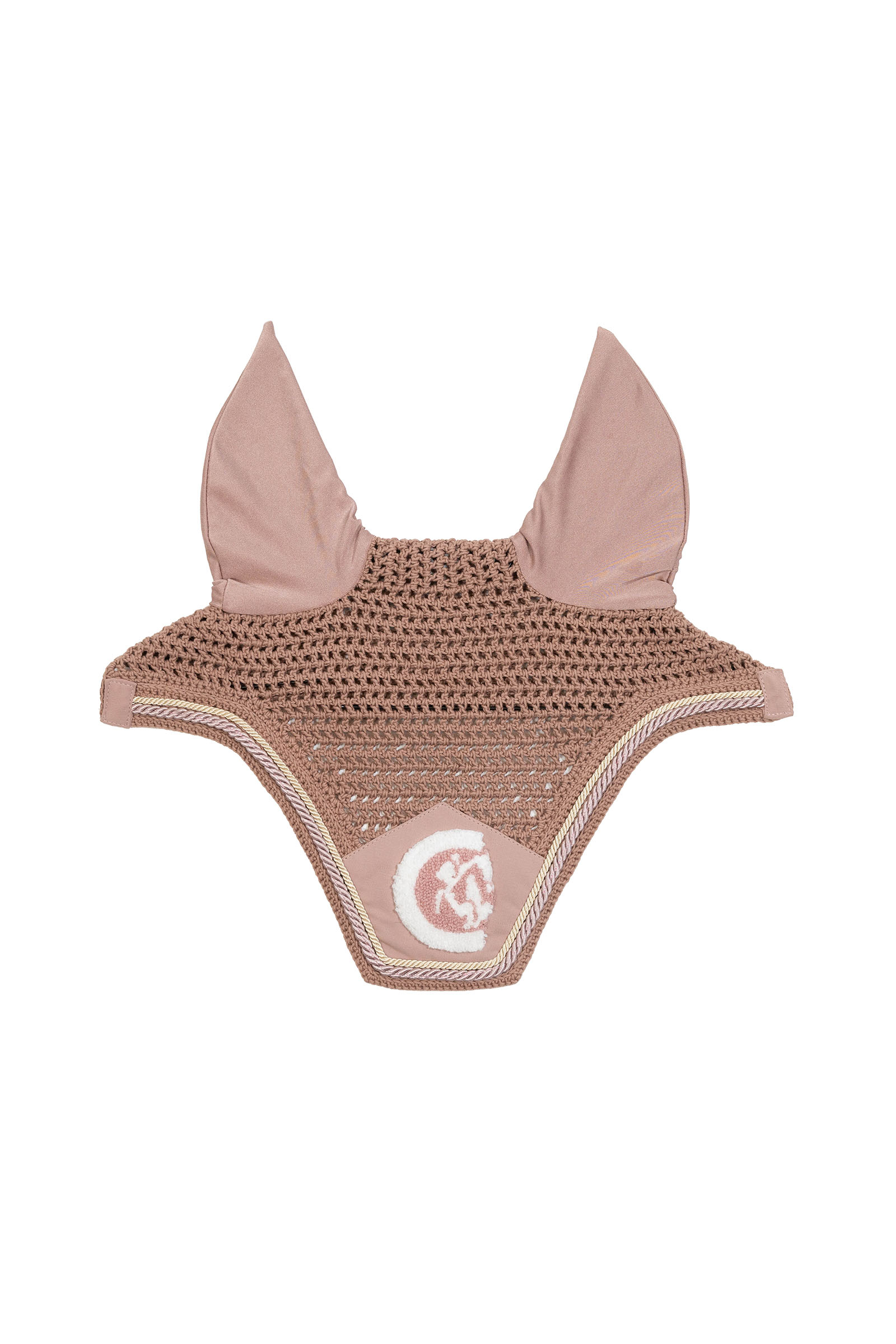 old rose Kentucky Horsewear frędzle dla konia Wellington 3D Logo rope