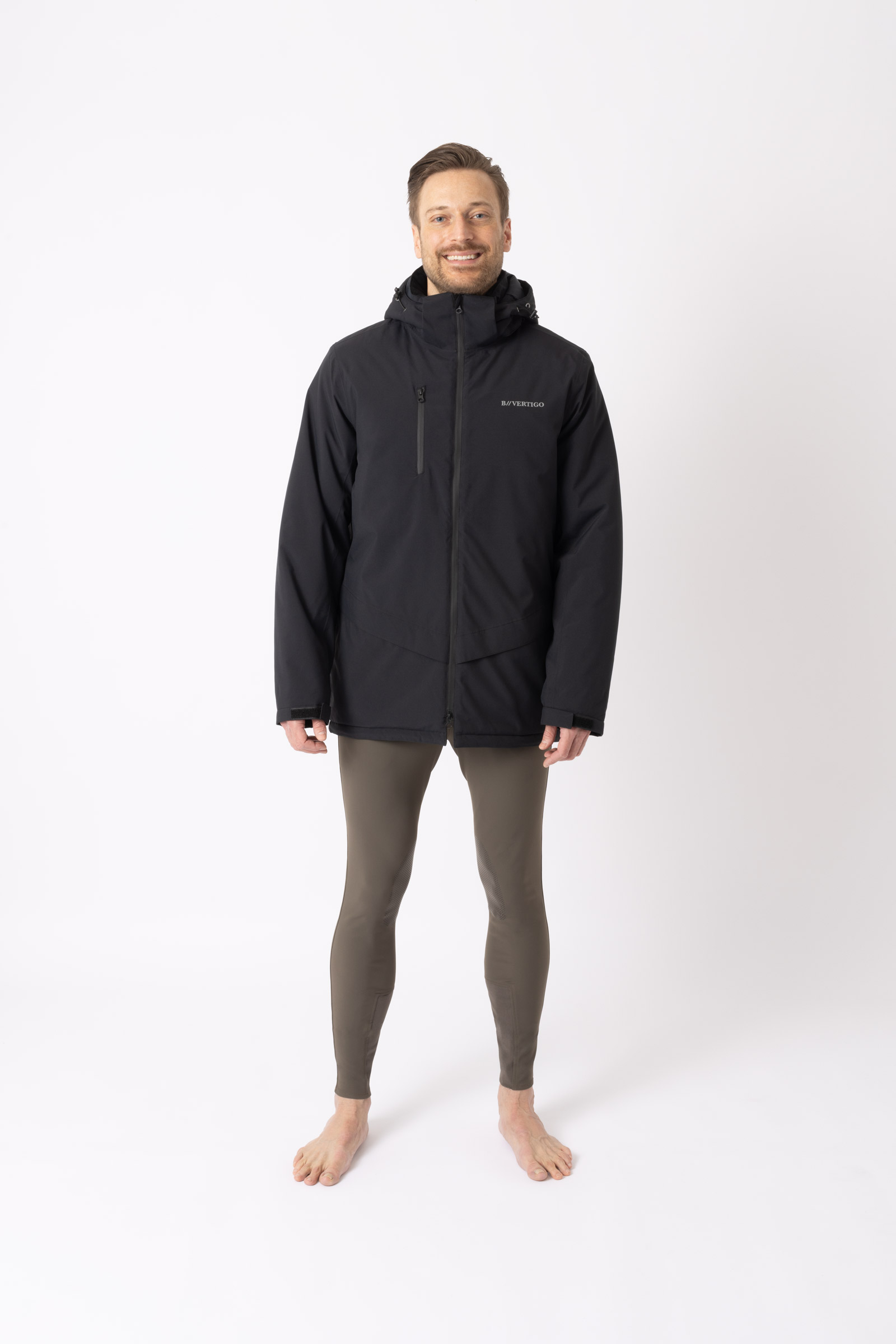 B Vertigo Milo Nieprzemakalna kurtka męska o wydłużonym kroju