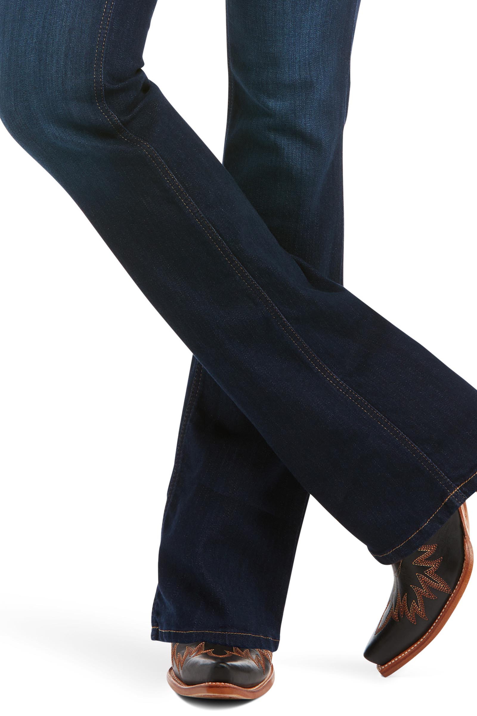 Ariat Real High Rise Ballary Boots Cut Damskie dżinsy bootcut z wysokim stanem