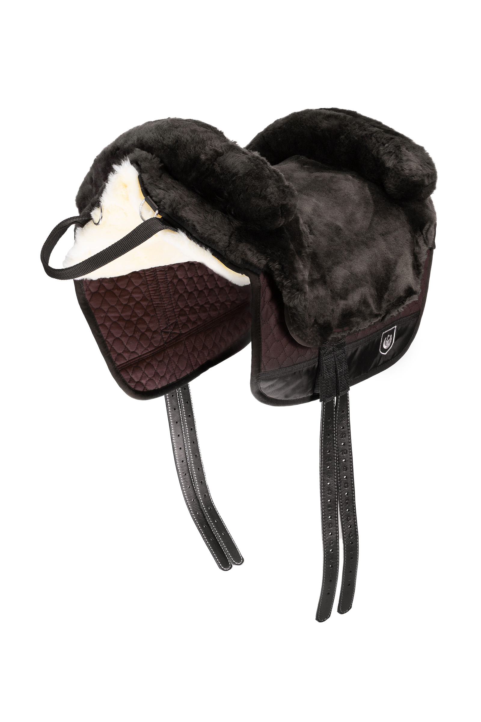 BR/OWH/DBR Pad do jazdy na oklep z futrem owczym Christ Iberica Plus