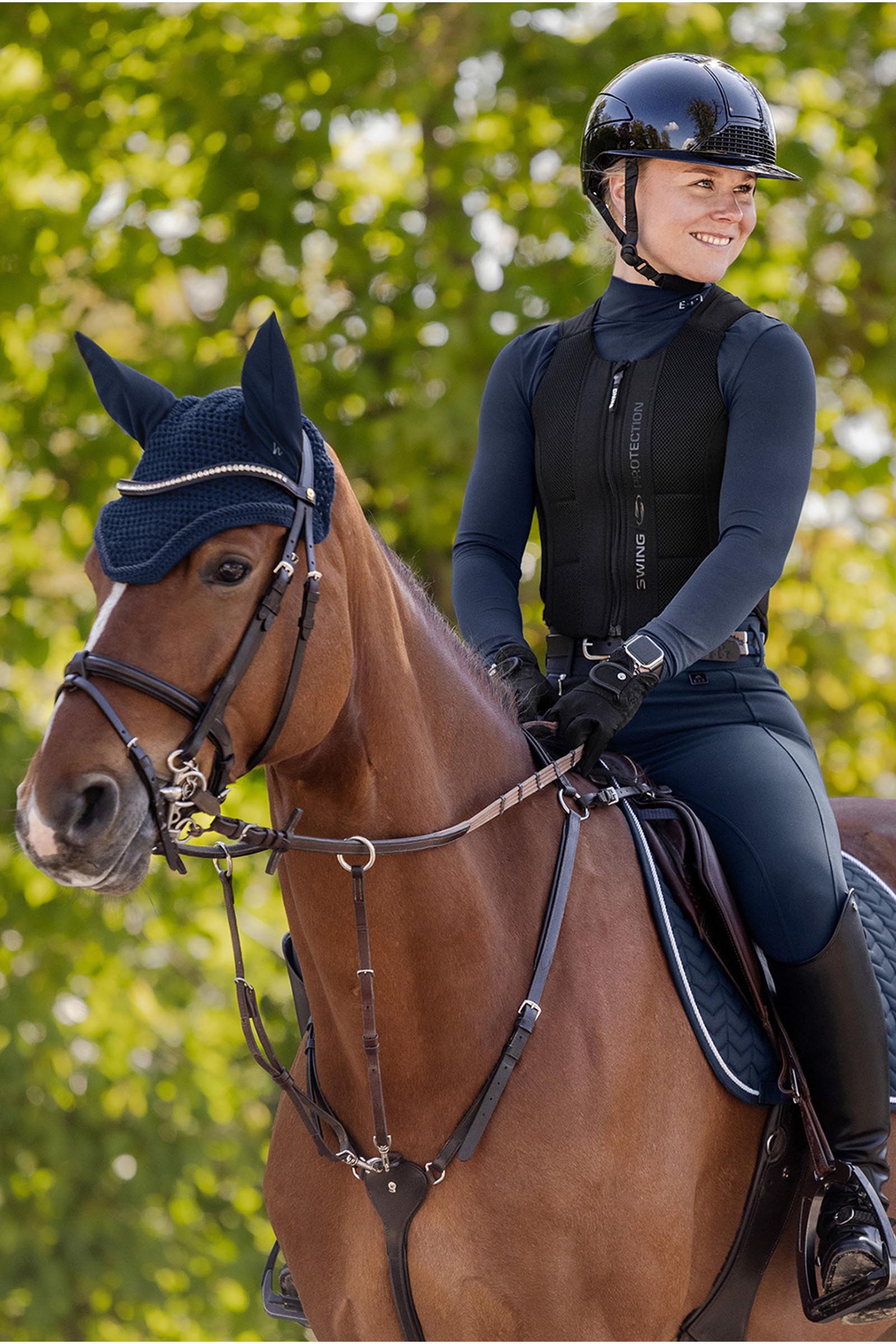 SWING H24 Lady Glossy kask jeździecki