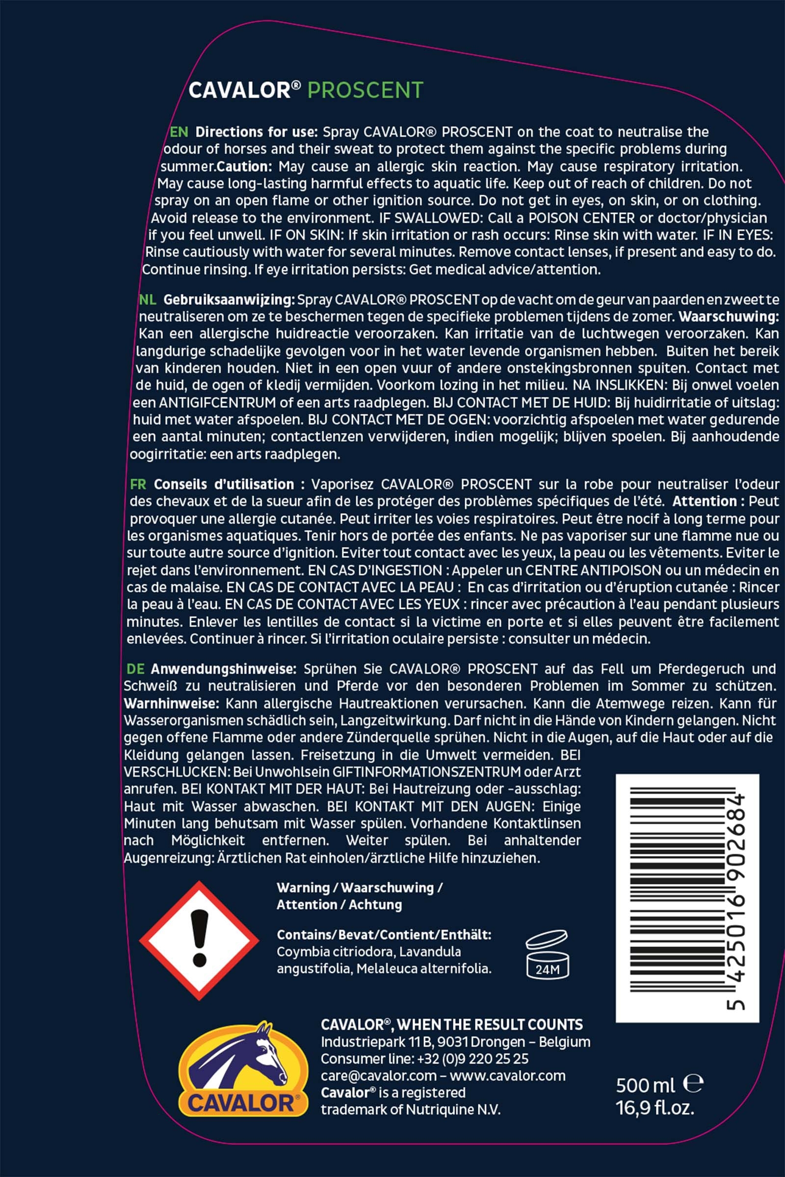 Spray na owady Cavalor ProScent, 250ml