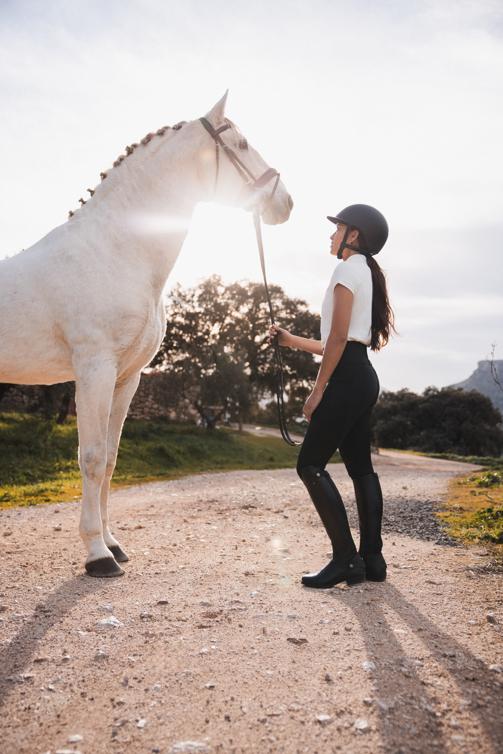 Horze Sophia damskie legginsy z pełnym lejem  