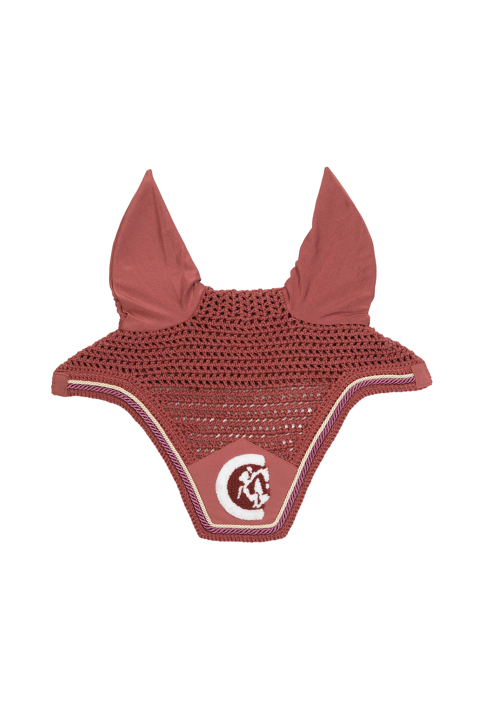 fuchsia Kentucky Horsewear frędzle dla konia Wellington 3D Logo rope