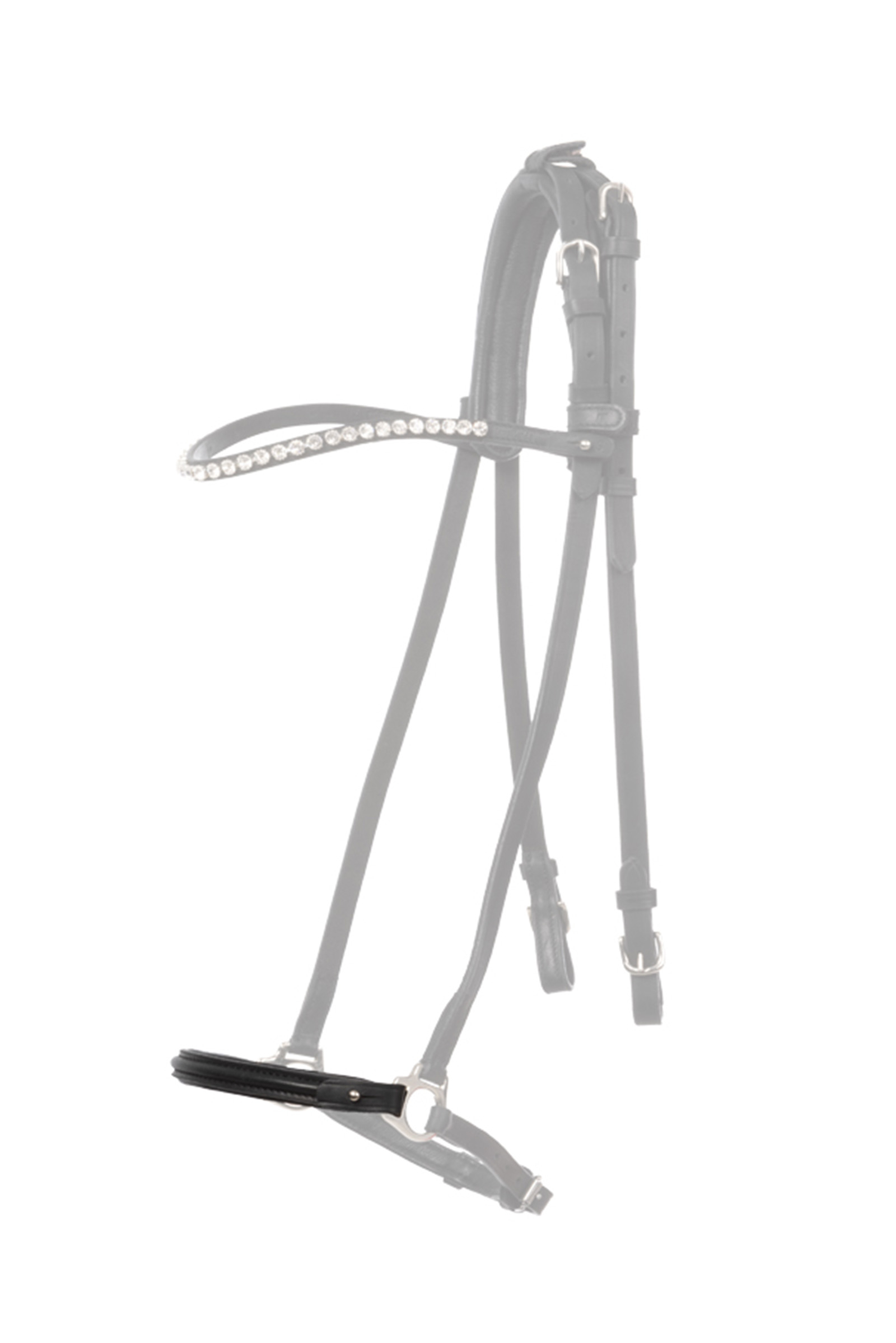 Kavalkade Svartur Wyrzucony kawałek nachrapnika dla islandzkiego ogłowia Kjartan