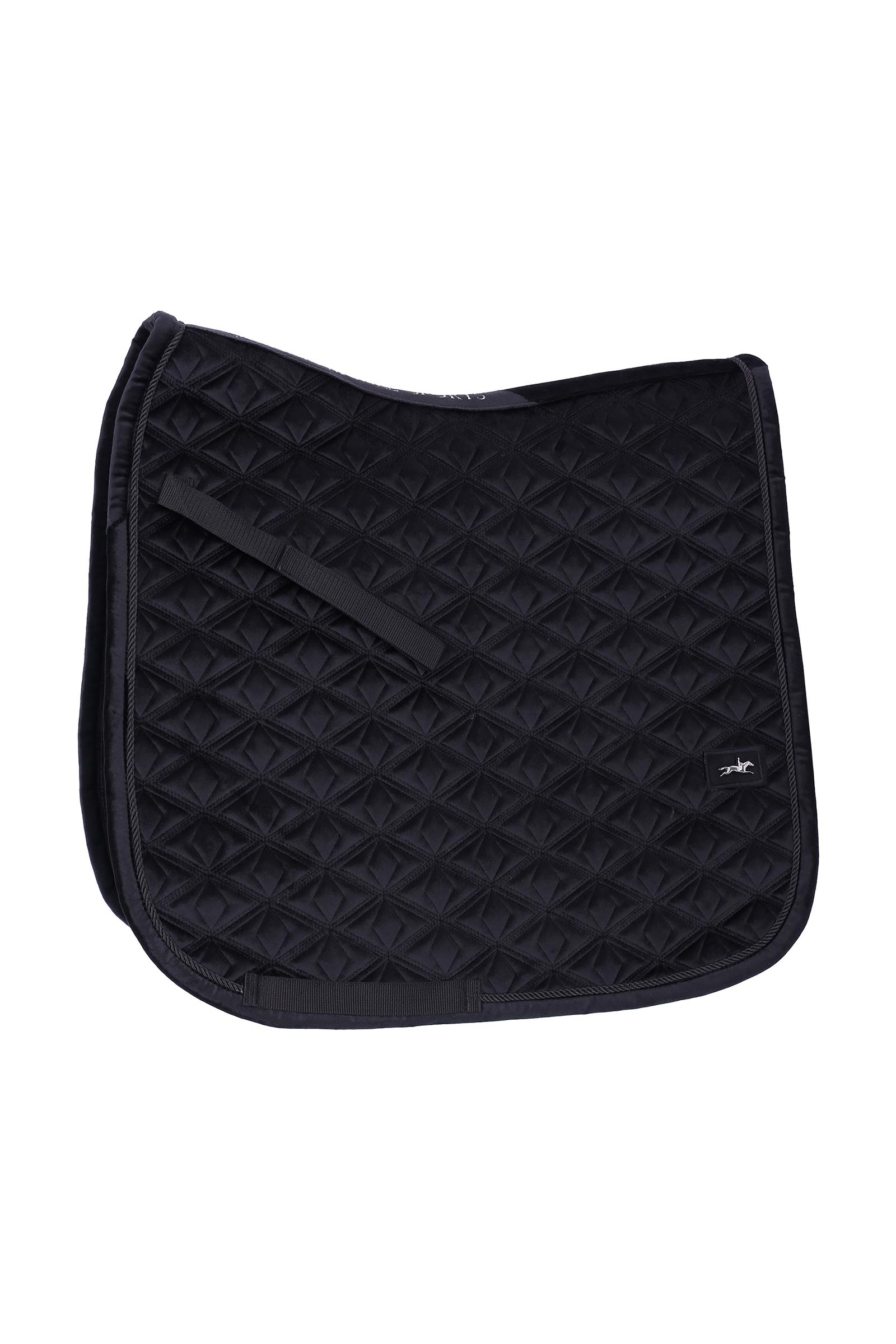 Dark Grey Schockem&ouml;hle Sports SP Velvet D Style Dressage Saddle Pad