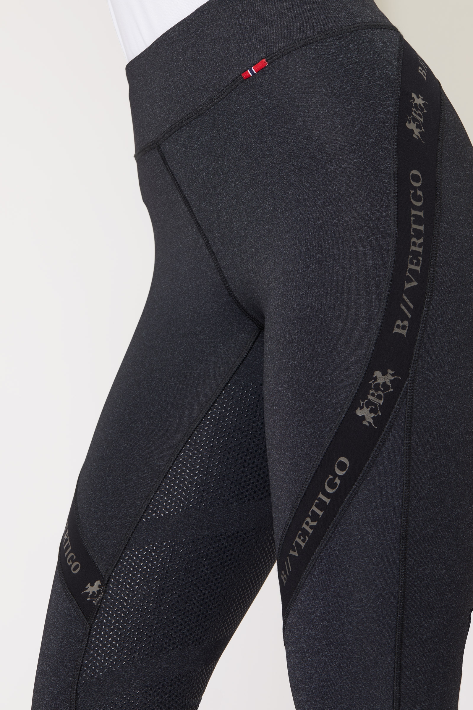 B Vertigo Jenny legginsy jeździeckie damskie z pełnym silikonowym lejem UPF 40+