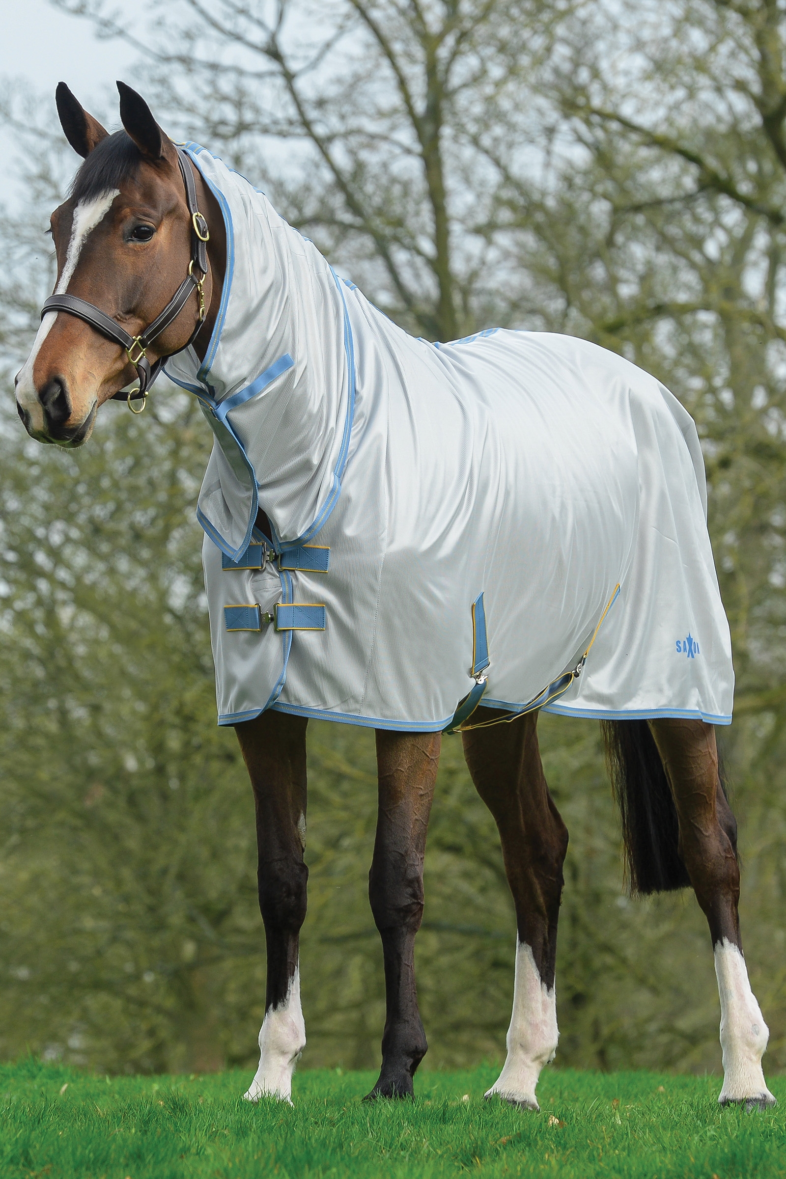 Saxon Mesh Combo Derka z nieodpinanym kapturem