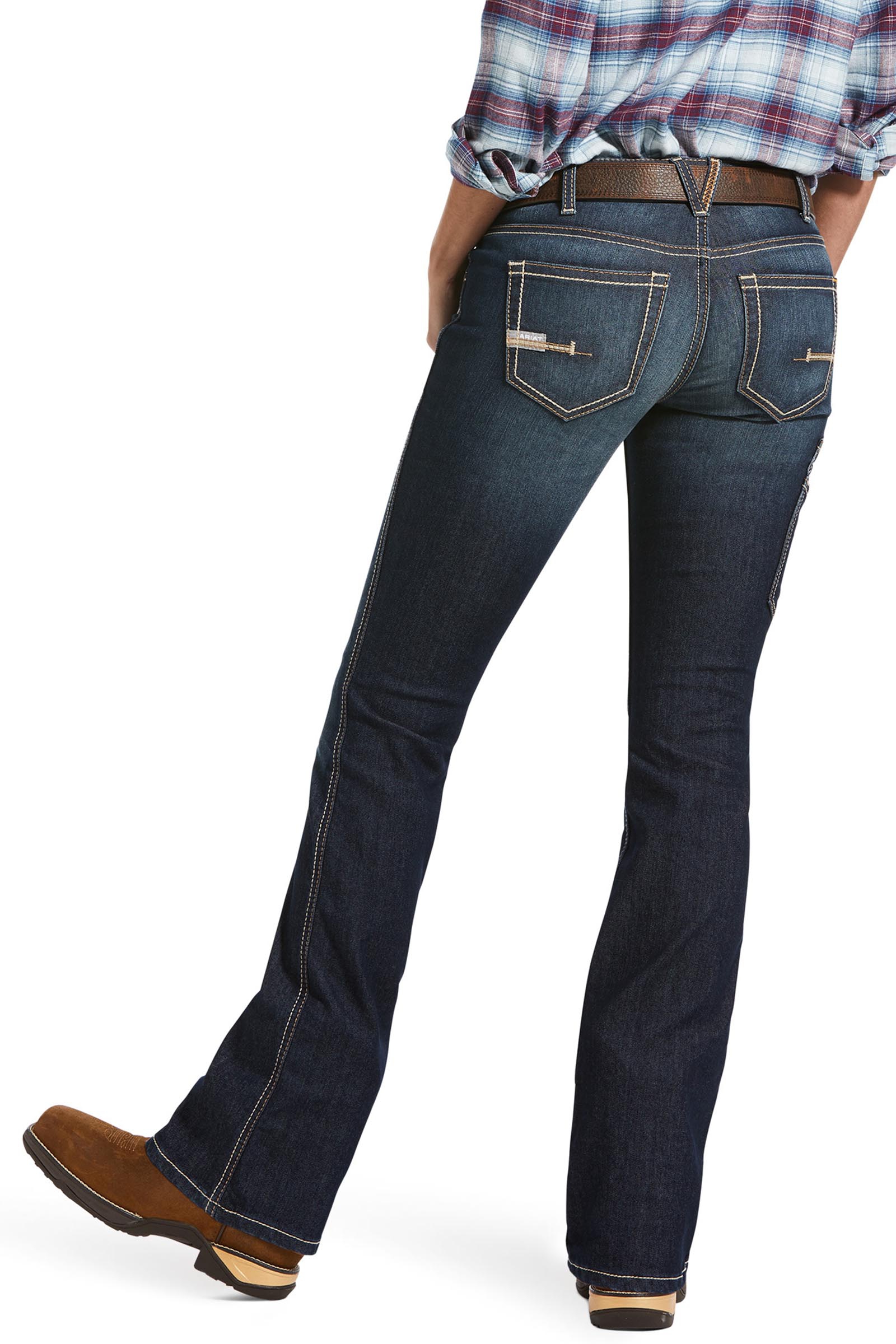 Ariat Damskie jeansy Rebar MR DuraStretch Riveter Boot Cut  