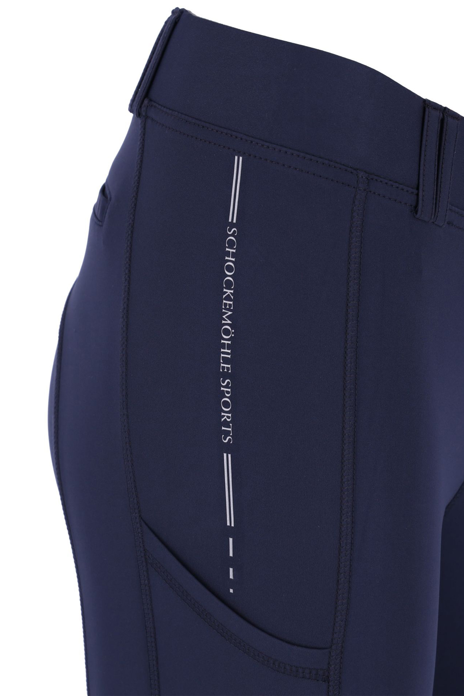Schockem&ouml;hle Sports New Pocket Legginsy do jazdy konnej dla kobiet z wzmocnieniem na kolanach