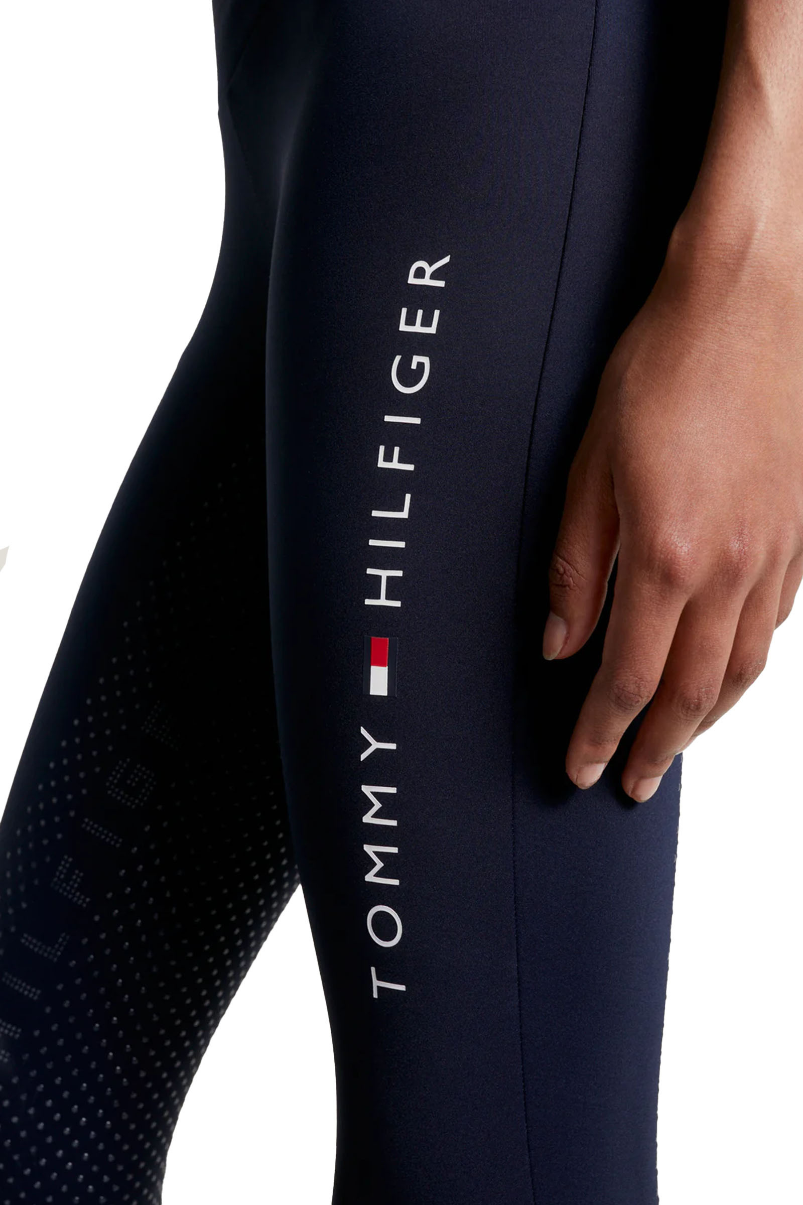 Tommy Hilfiger Equestrian Elmira Legginsy Na Cały Rok z Pełnym Gripem