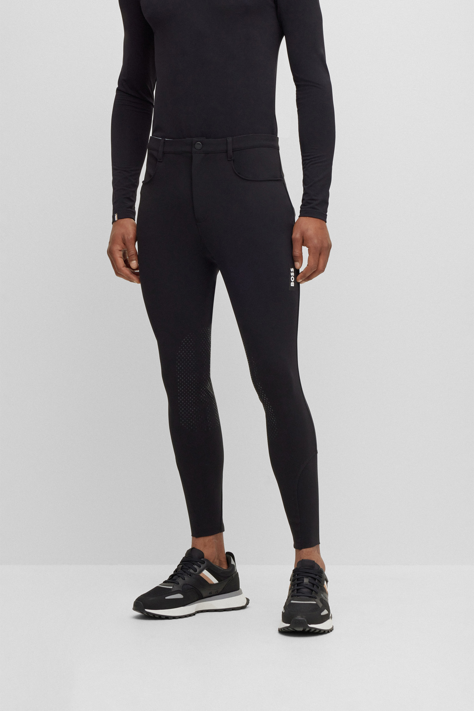 Spodnie Boss James z chwytem na kolana na lato