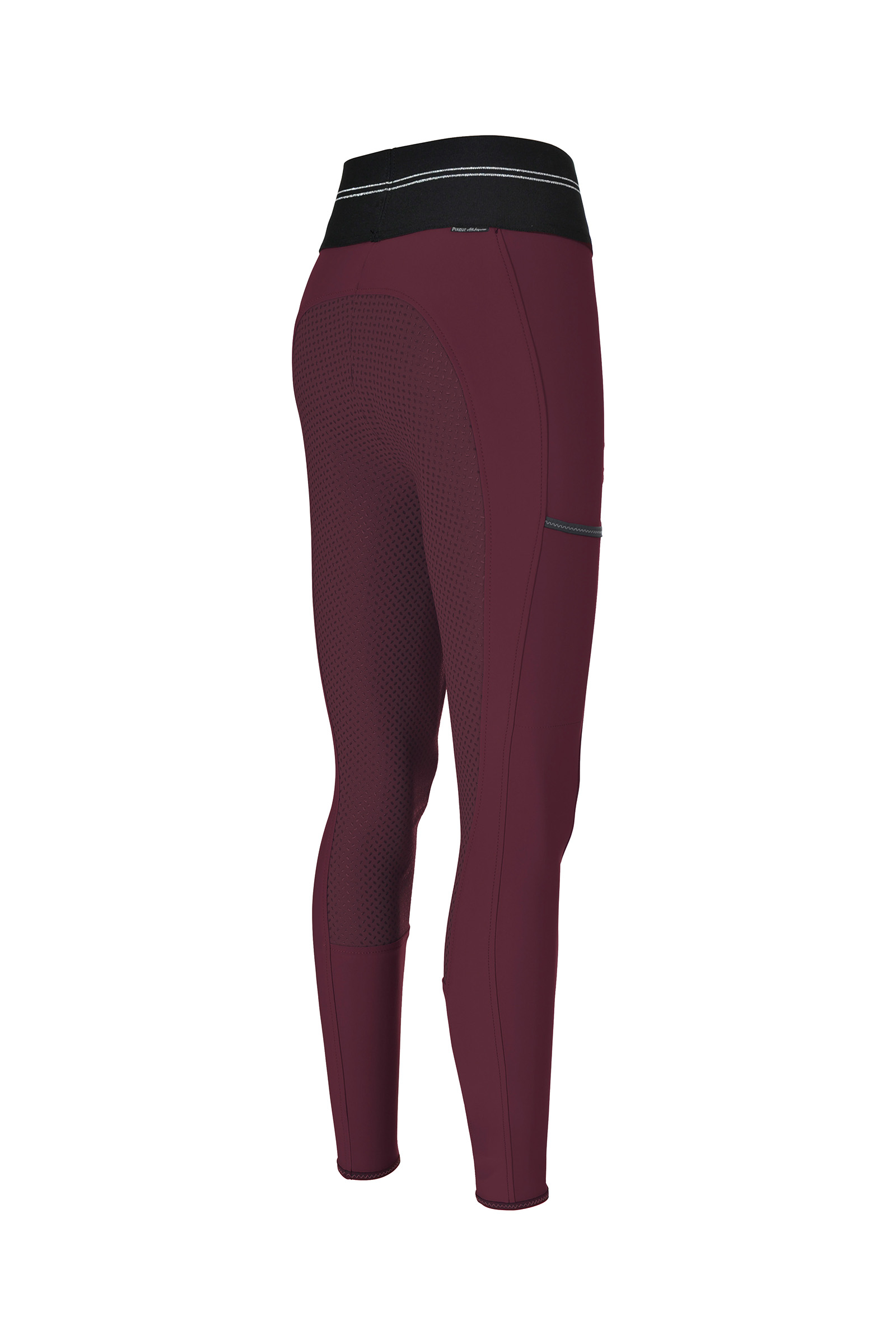 Dark Red Bryczesy Pikeur Gia Grip Athleisure II z pełnym lejem dla kobiet