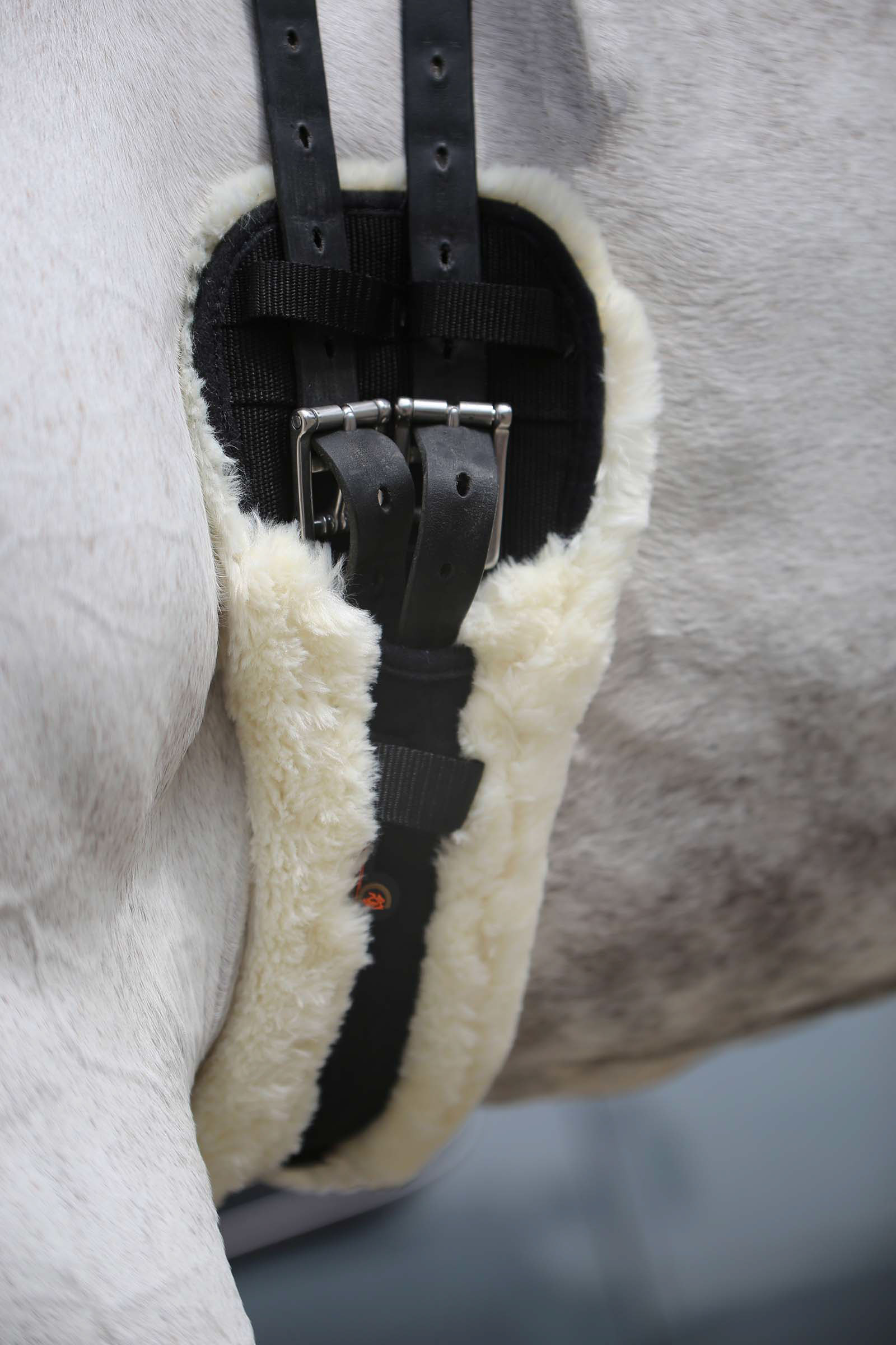 Popręg ujeżdżeniowy podszyty wełną owczą Kentucky Horsewear Sheepskin