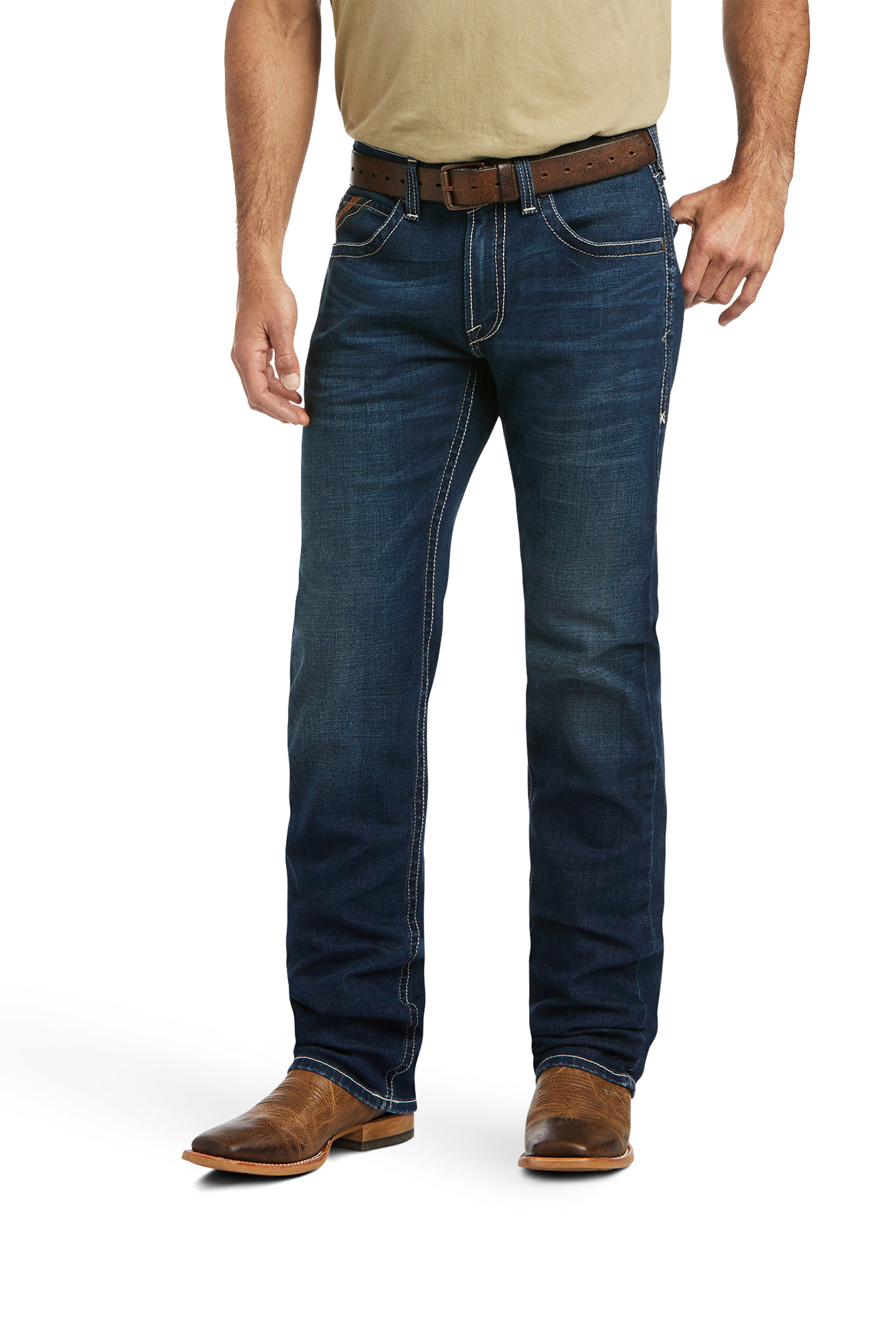 Ariat M5 Straight Stretch Remming jeansy o prostym kroju stackable