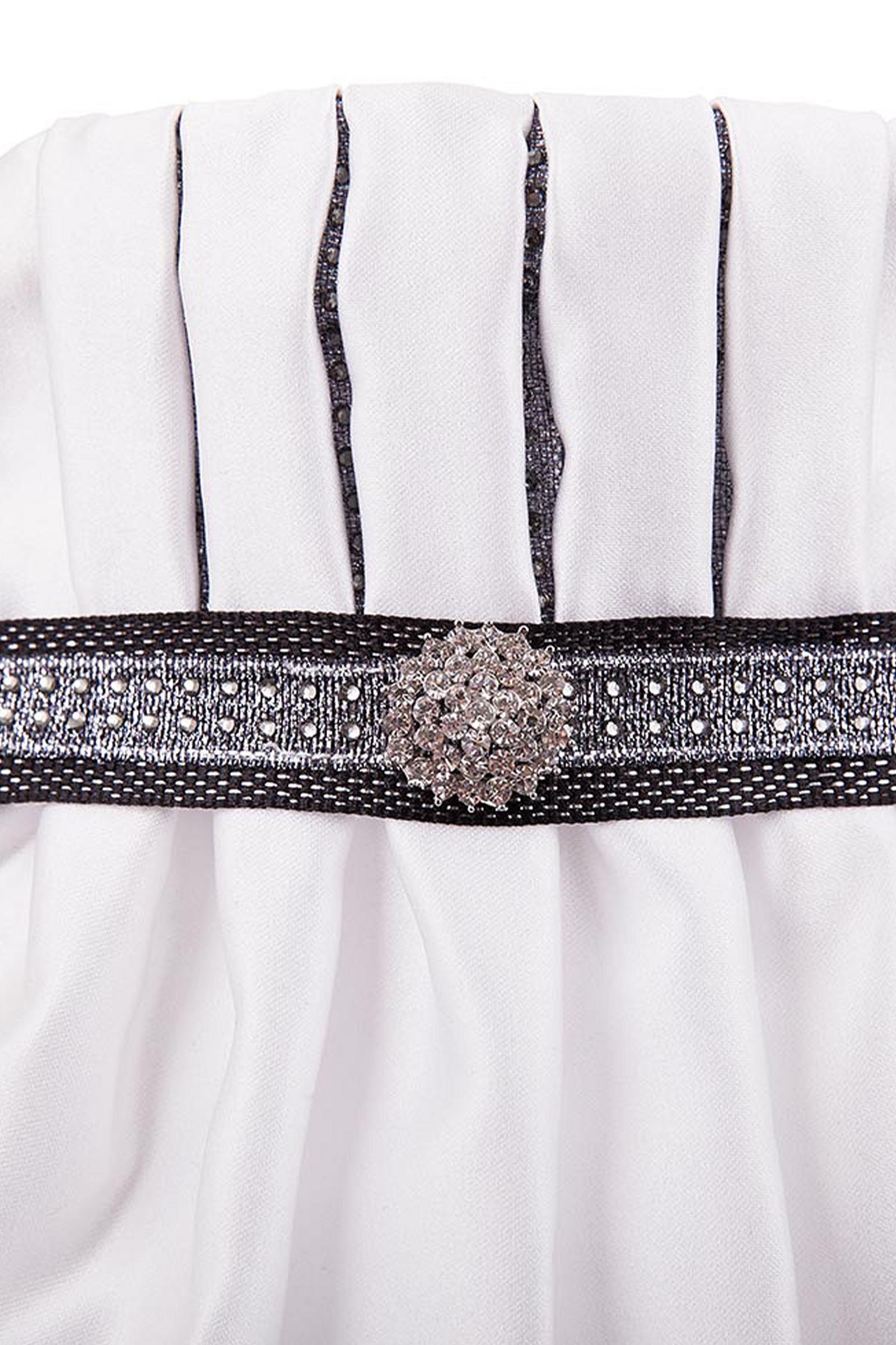 ANKY Competition Damski Plisowany Plastron Crown